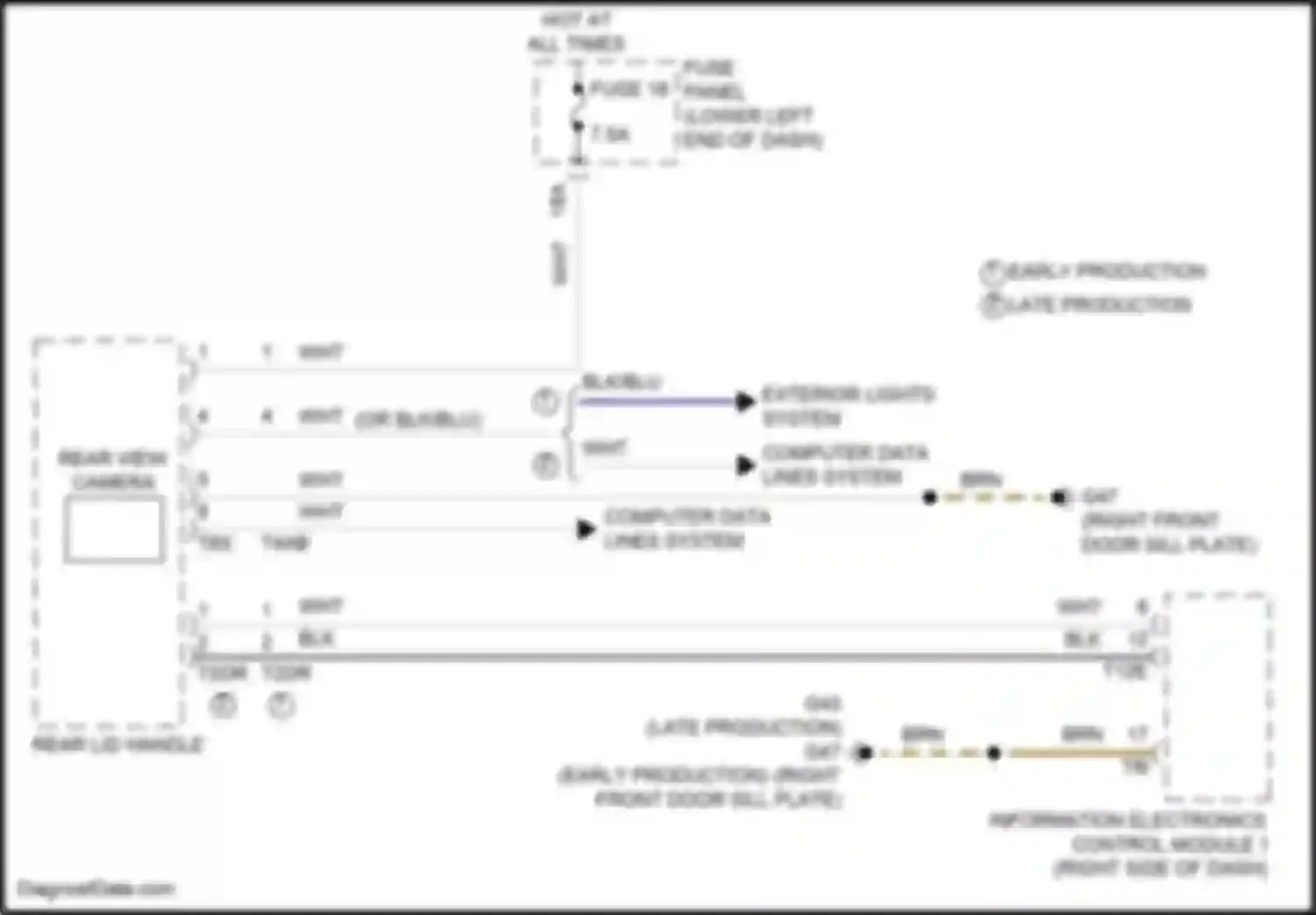Wiring diagram computer data lines system for Volkswagen Tiguan II (2016-2020) (20 of 92)