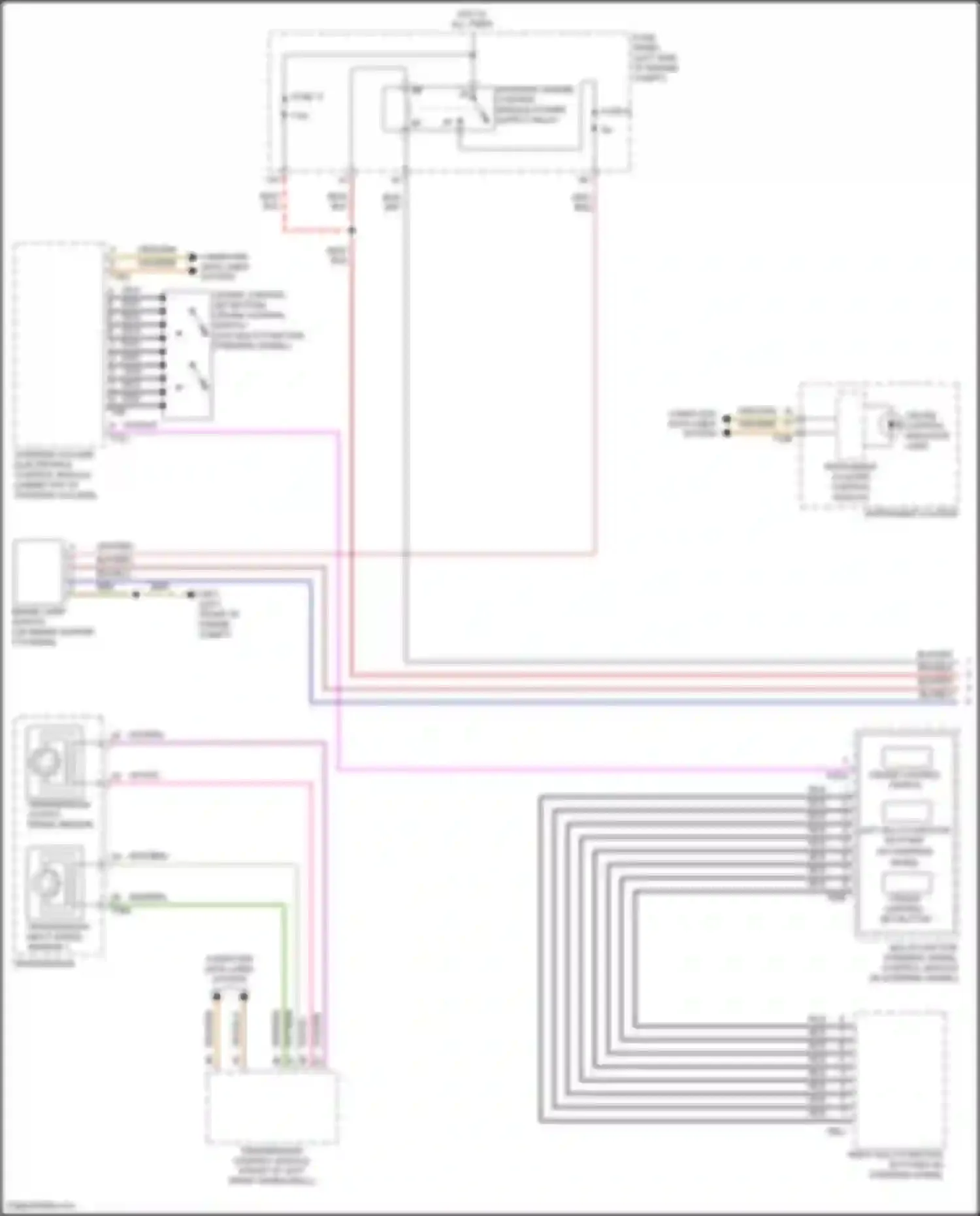 Wiring diagram cruise control indicator lamp for Volkswagen Tiguan II (2016-2020) (1 of 1)