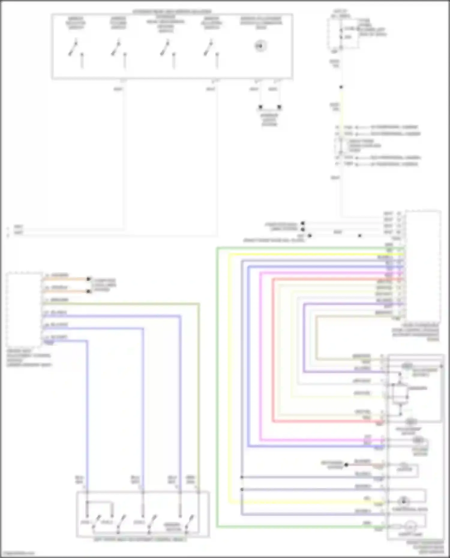 Wiring diagram driver seat adjustment control module for Volkswagen Tiguan II (2016-2020) (4 of 5)