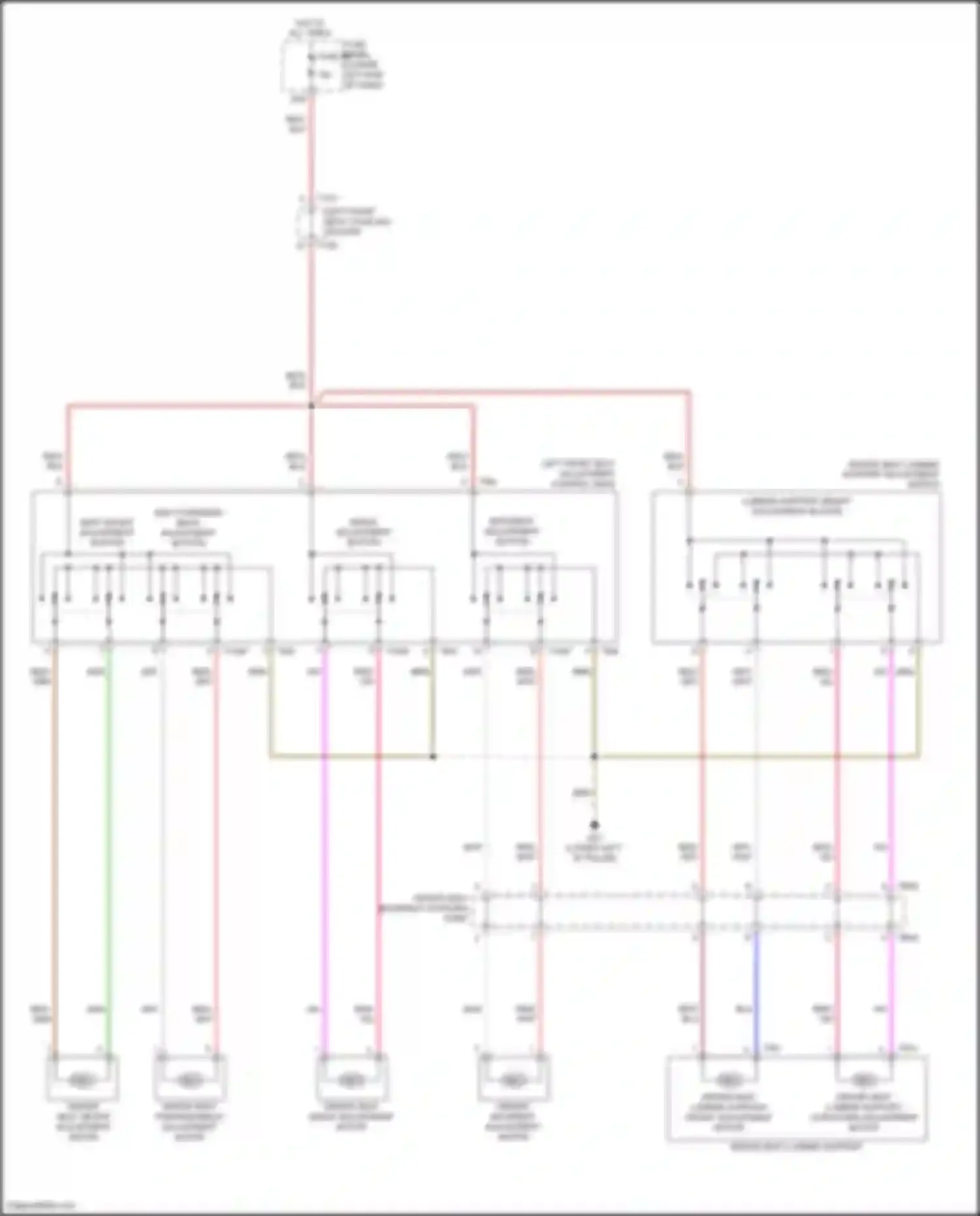 Wiring diagram driver seat backrest coupling point for Volkswagen Tiguan II (2016-2020) (1 of 1)