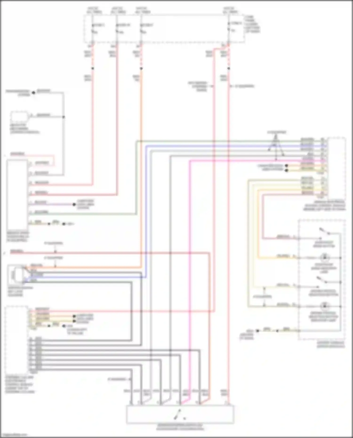 Wiring diagram driving profile selection button for Volkswagen Tiguan II (2016-2020) (1 of 1)