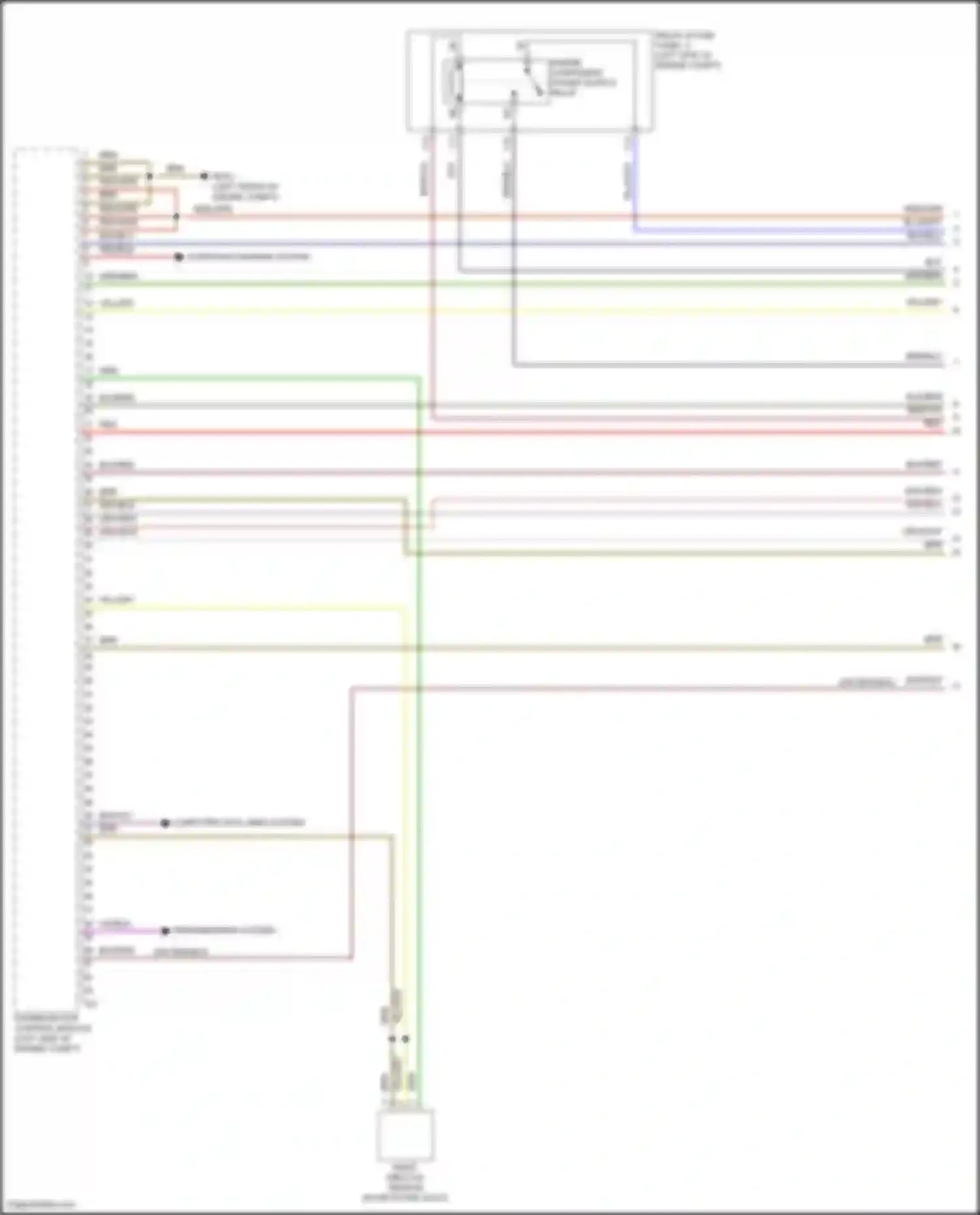 Wiring diagram engine component power supply relay for Volkswagen Tiguan II (2016-2020) (1 of 1)
