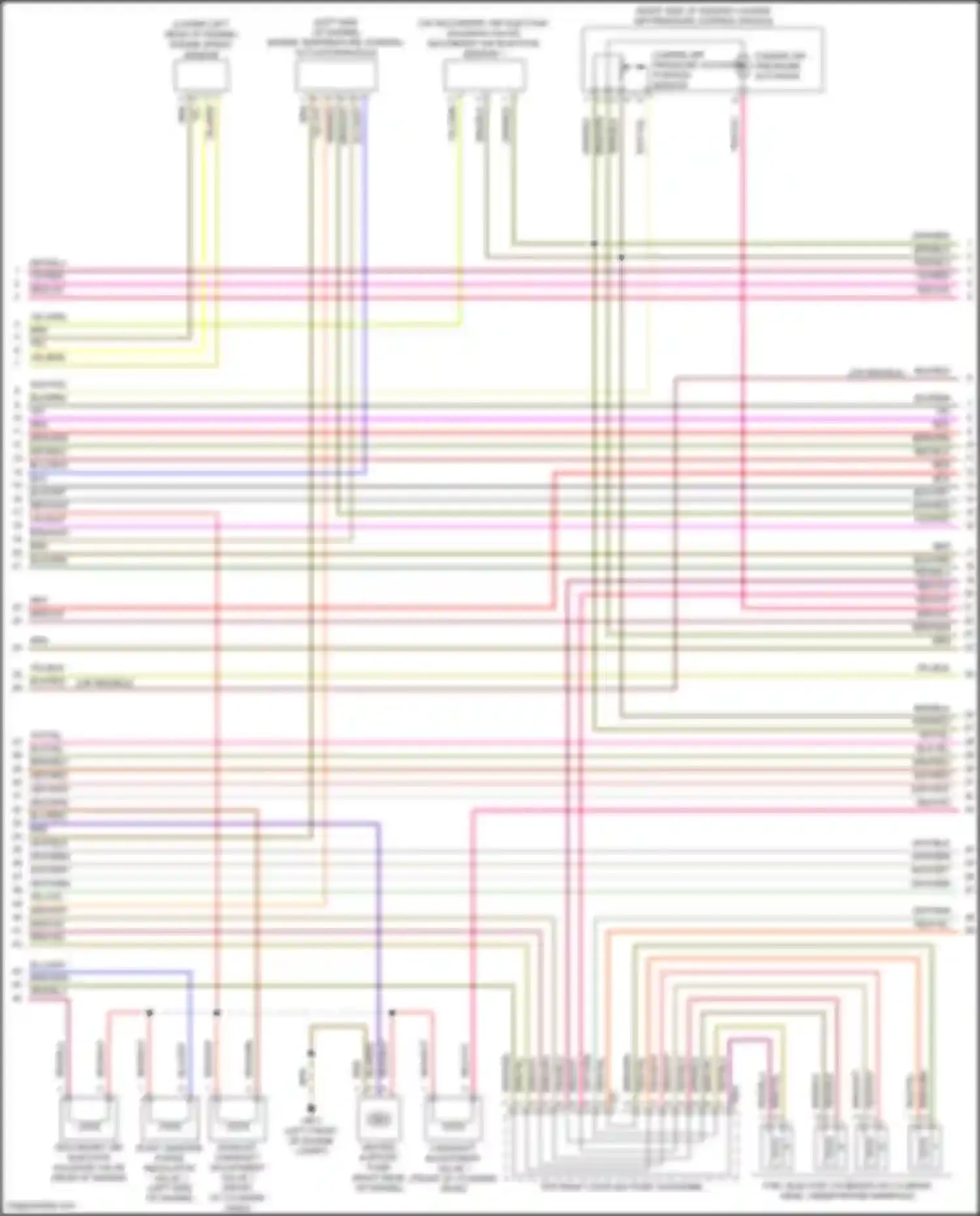 Wiring diagram engine speed sensor for Volkswagen Tiguan II (2016-2020) (2 of 2)