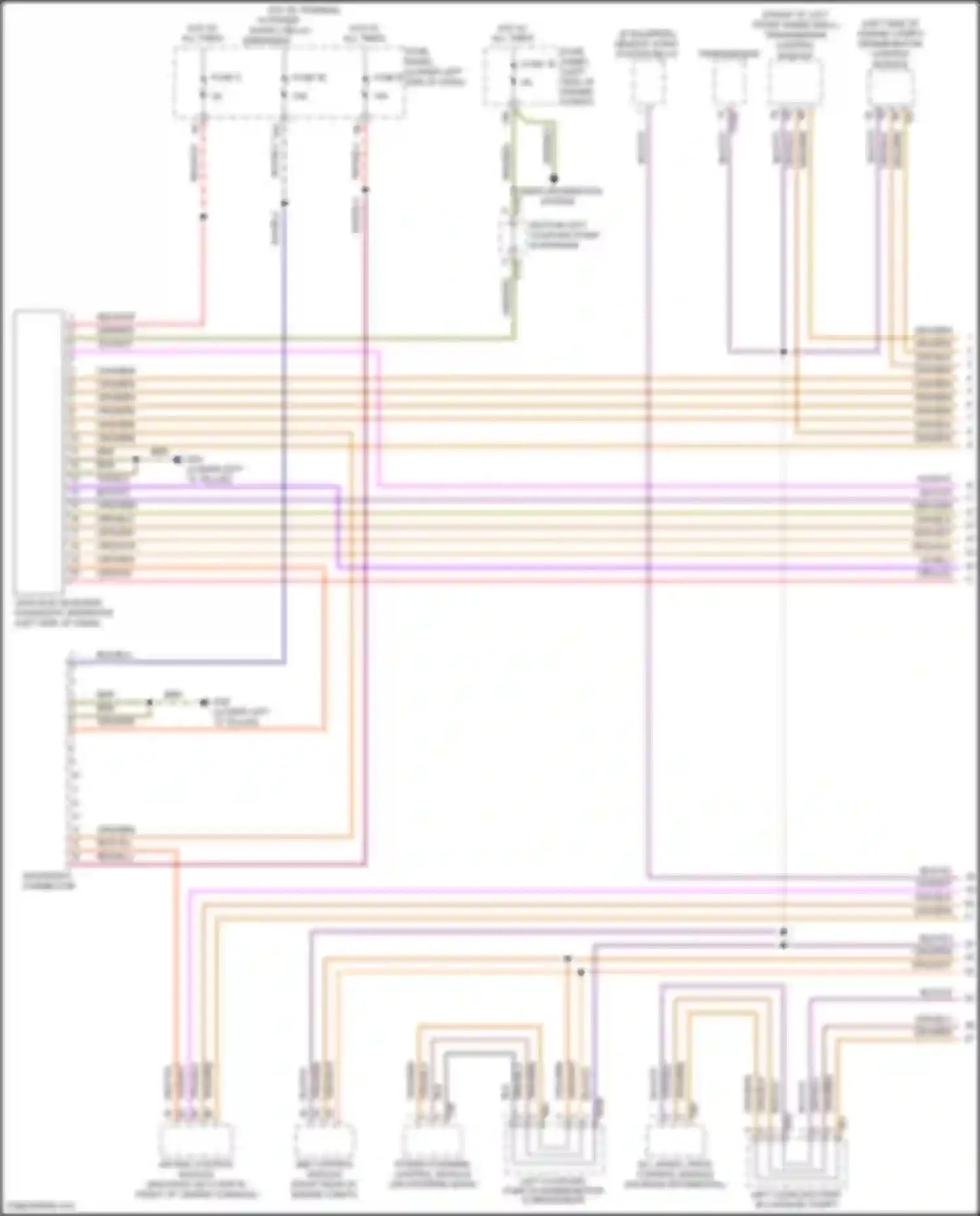 Wiring diagram engine/motor control module for Volkswagen Tiguan II (2016-2020) (3 of 18)