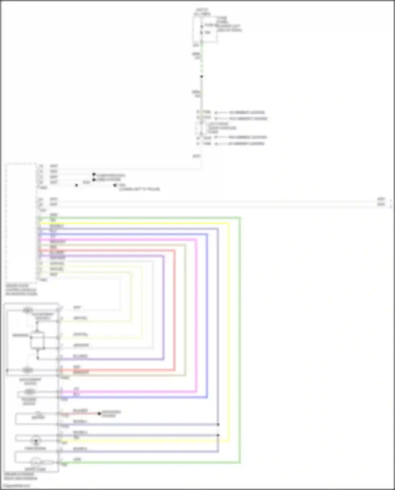 Wiring diagram entry lamp for Volkswagen Tiguan II (2016-2020) (1 of 2)