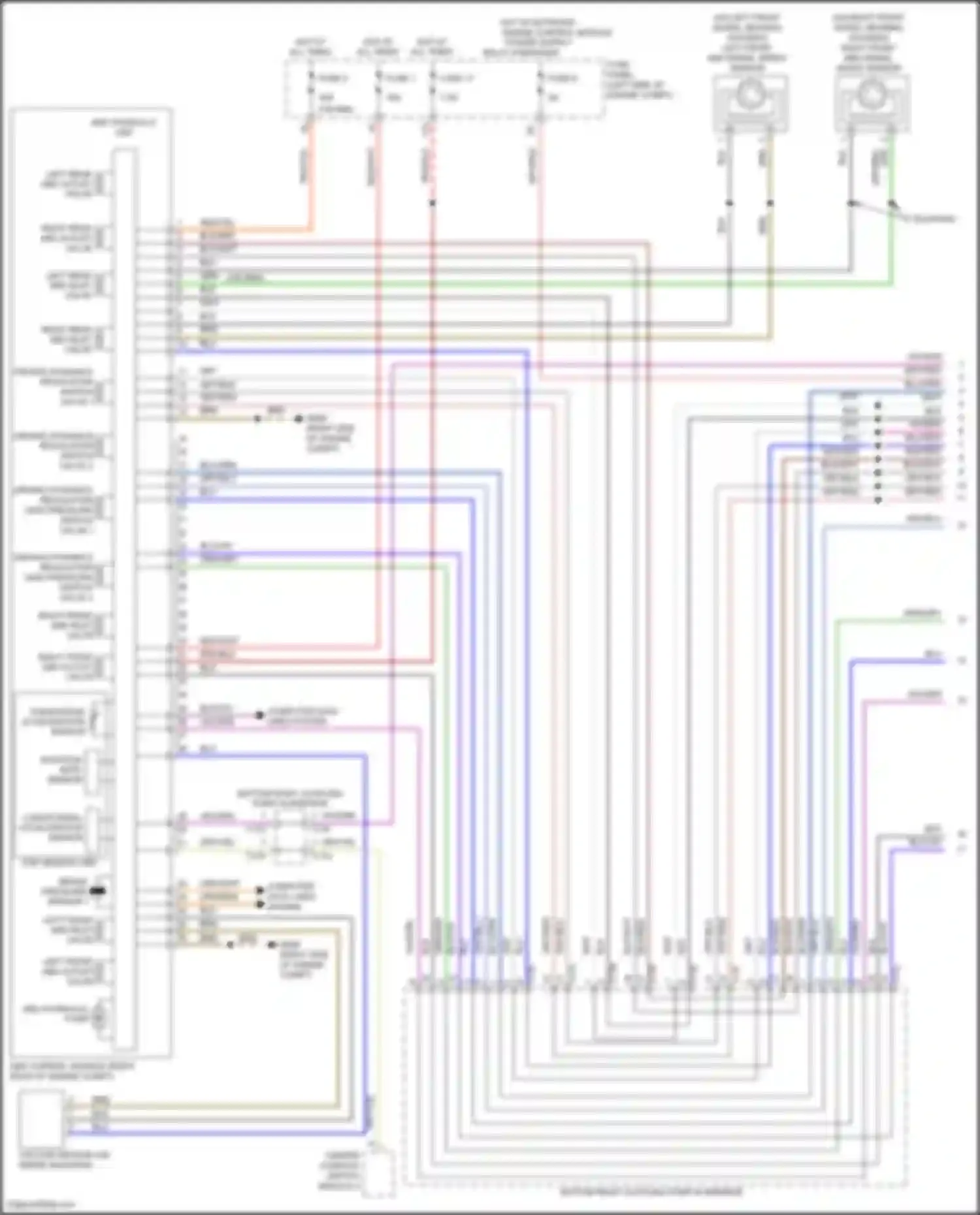 Wiring diagram esp sensor unit for Volkswagen Tiguan II (2016-2020) (1 of 1)