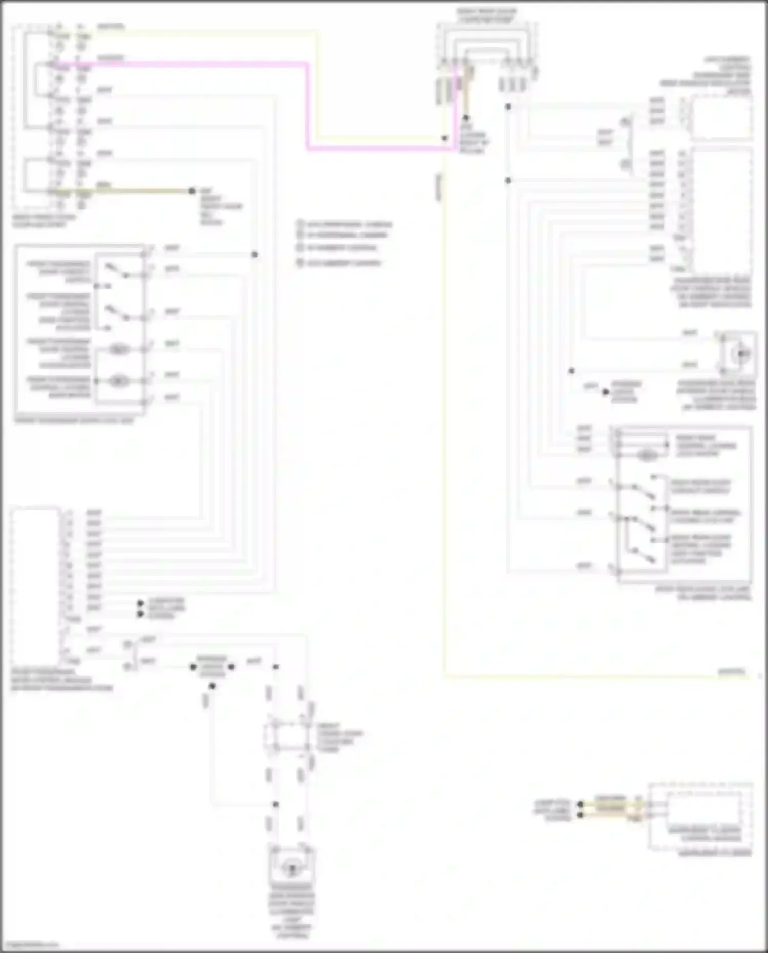 Wiring diagram front passenger door control module for Volkswagen Tiguan II (2016-2020) (4 of 12)