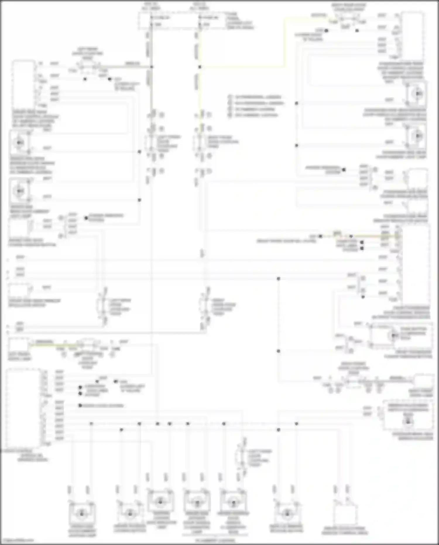 Wiring diagram front passenger door control module for Volkswagen Tiguan II (2016-2020) (6 of 12)