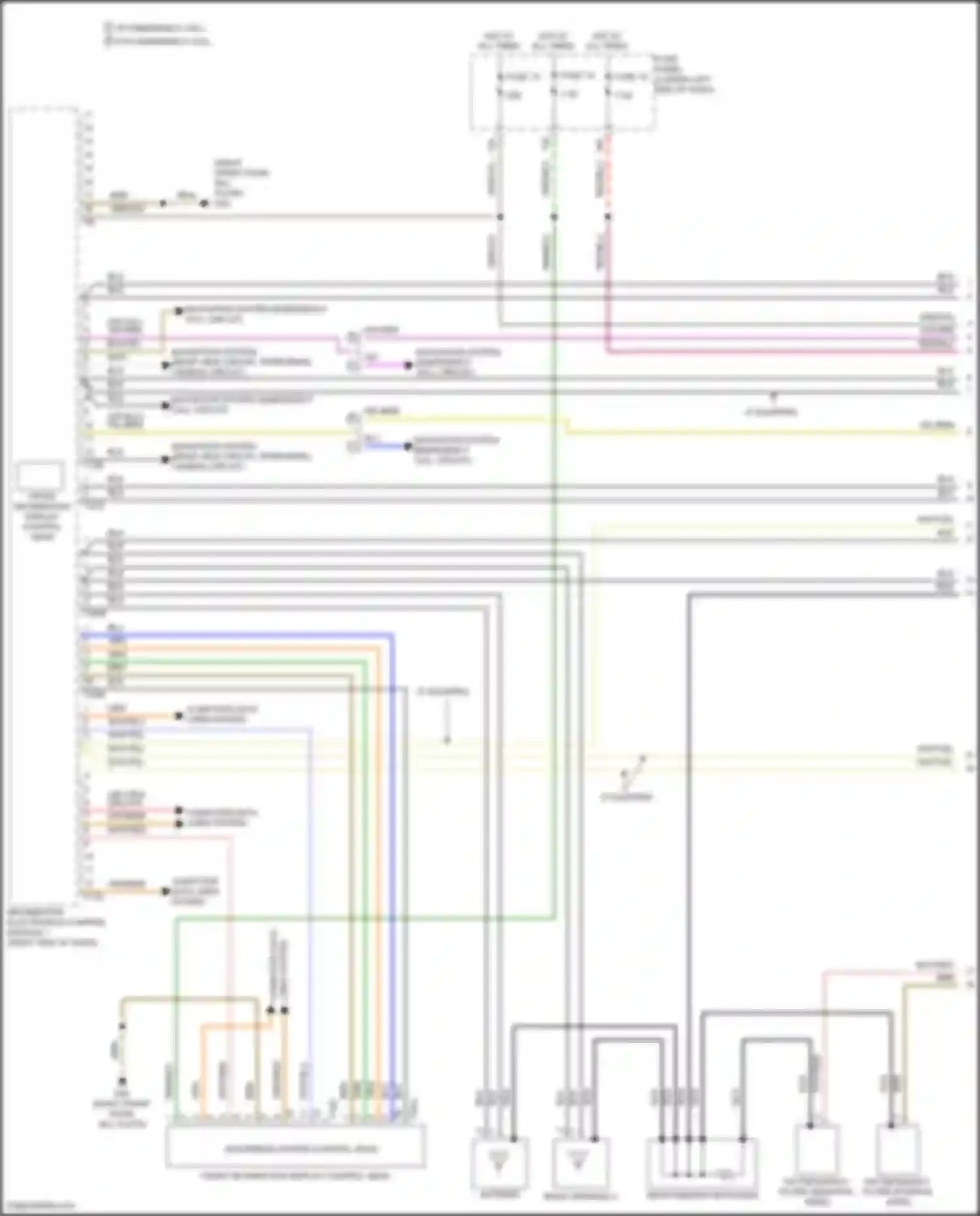 Wiring diagram fuse panel c for Volkswagen Tiguan II (2016-2020) (13 of 78)