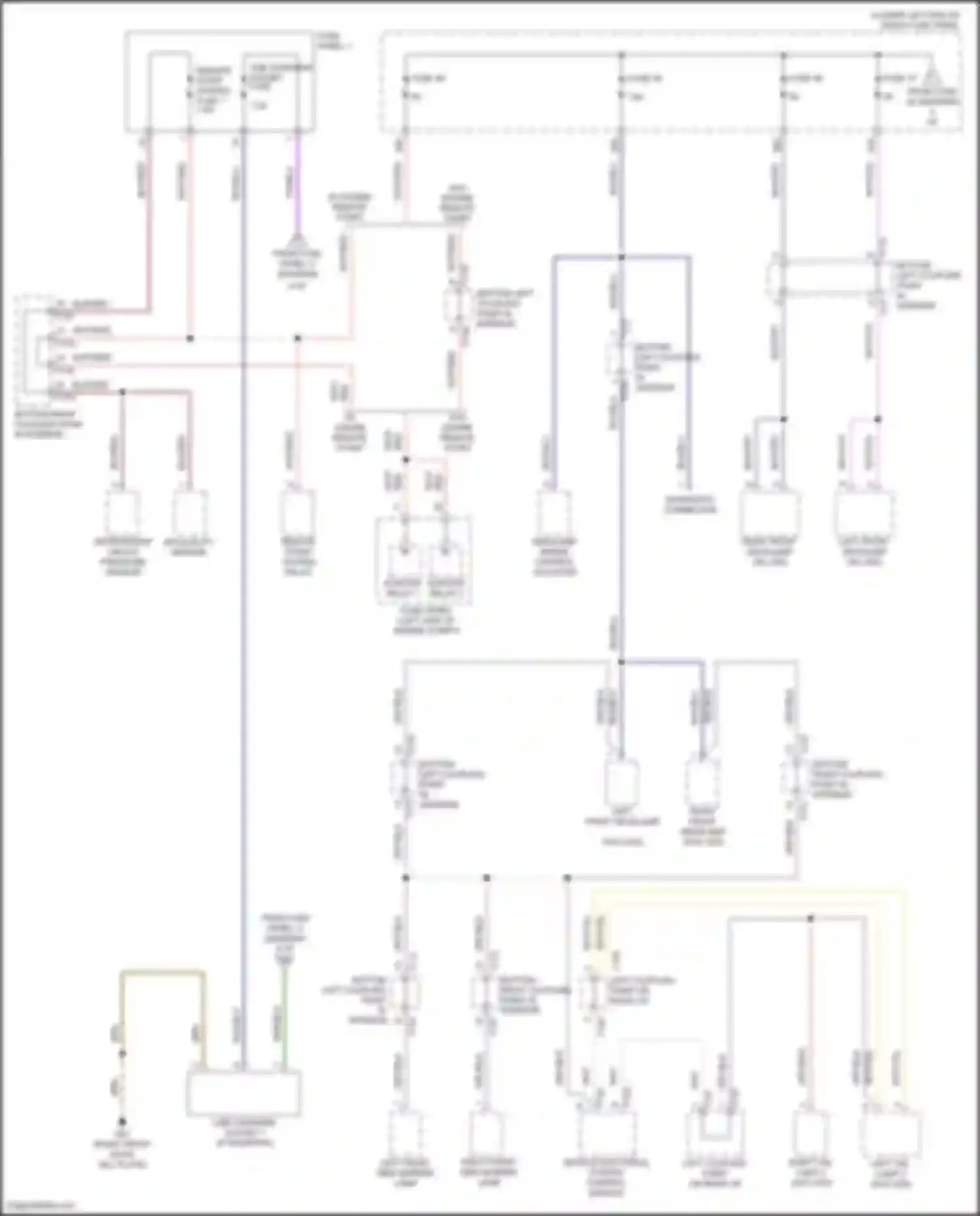 Wiring diagram headlamp range control adjuster for Volkswagen Tiguan II (2016-2020) (4 of 4)