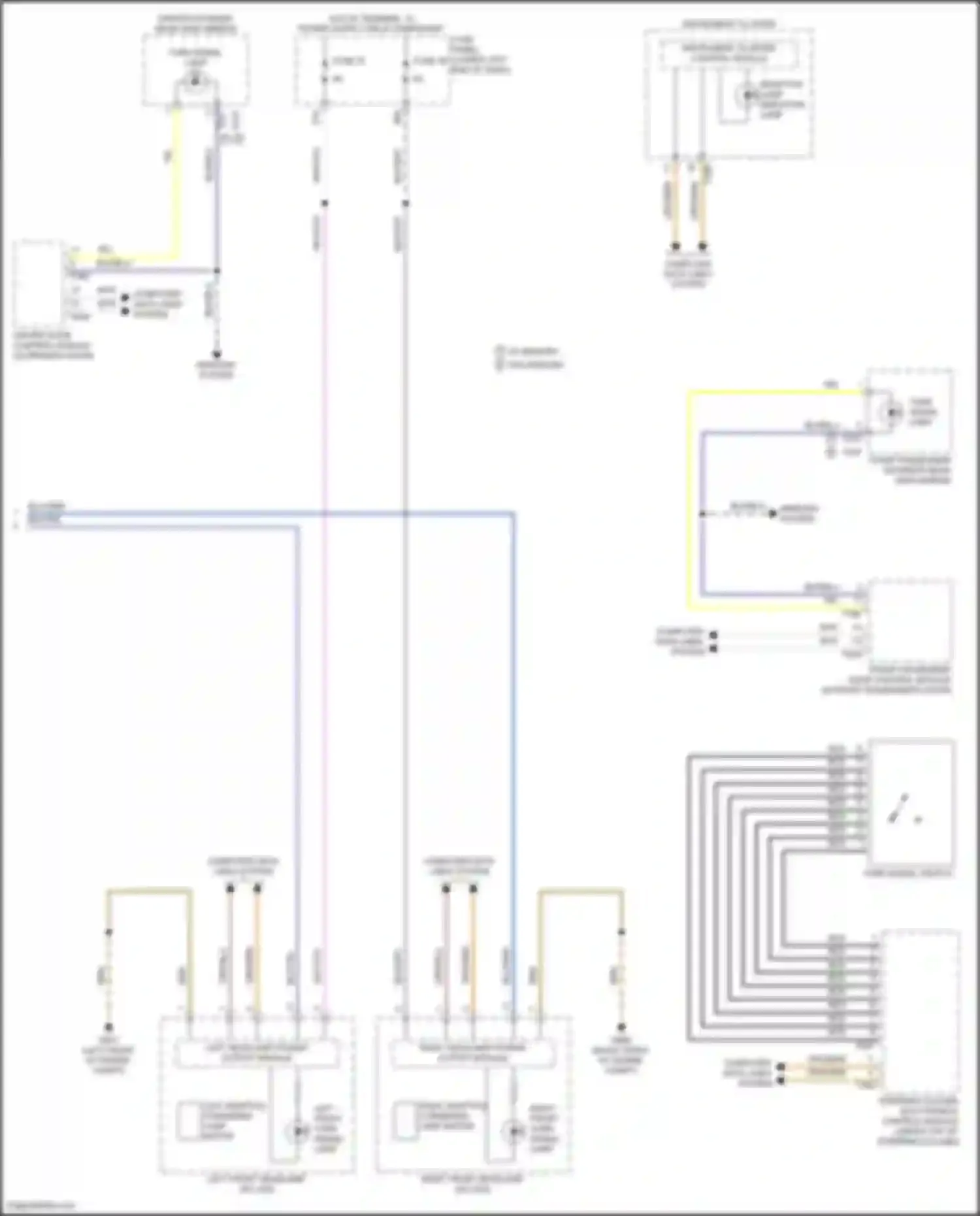 Wiring diagram instrument cluster control module for Volkswagen Tiguan II (2016-2020) (5 of 14)