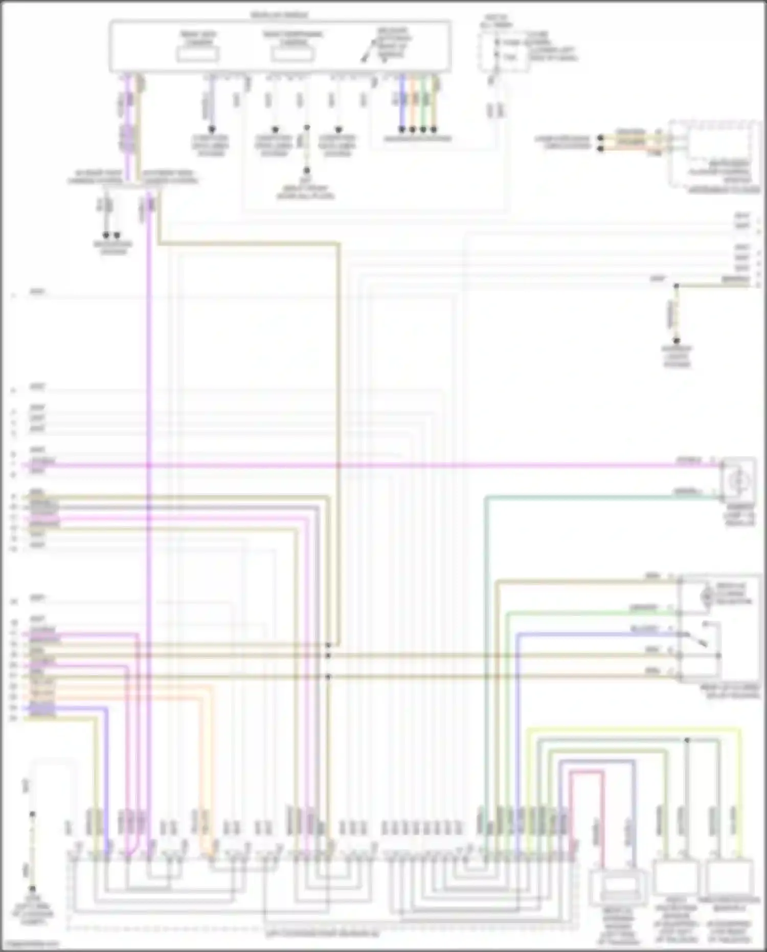 Wiring diagram left coupling point on rear lid for Volkswagen Tiguan II (2016-2020) (9 of 19)