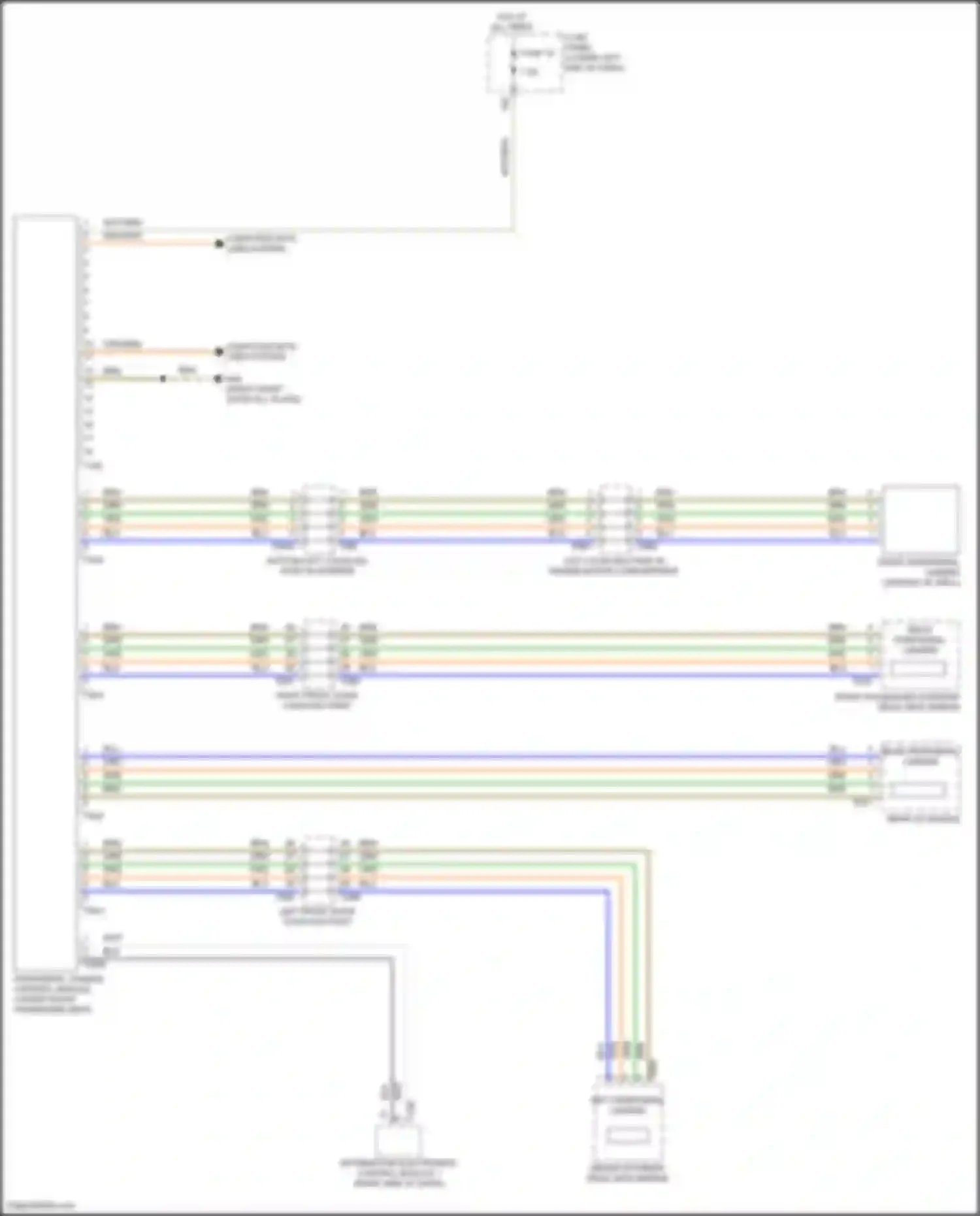 Wiring diagram left front door coupling point for Volkswagen Tiguan II (2016-2020) (8 of 24)