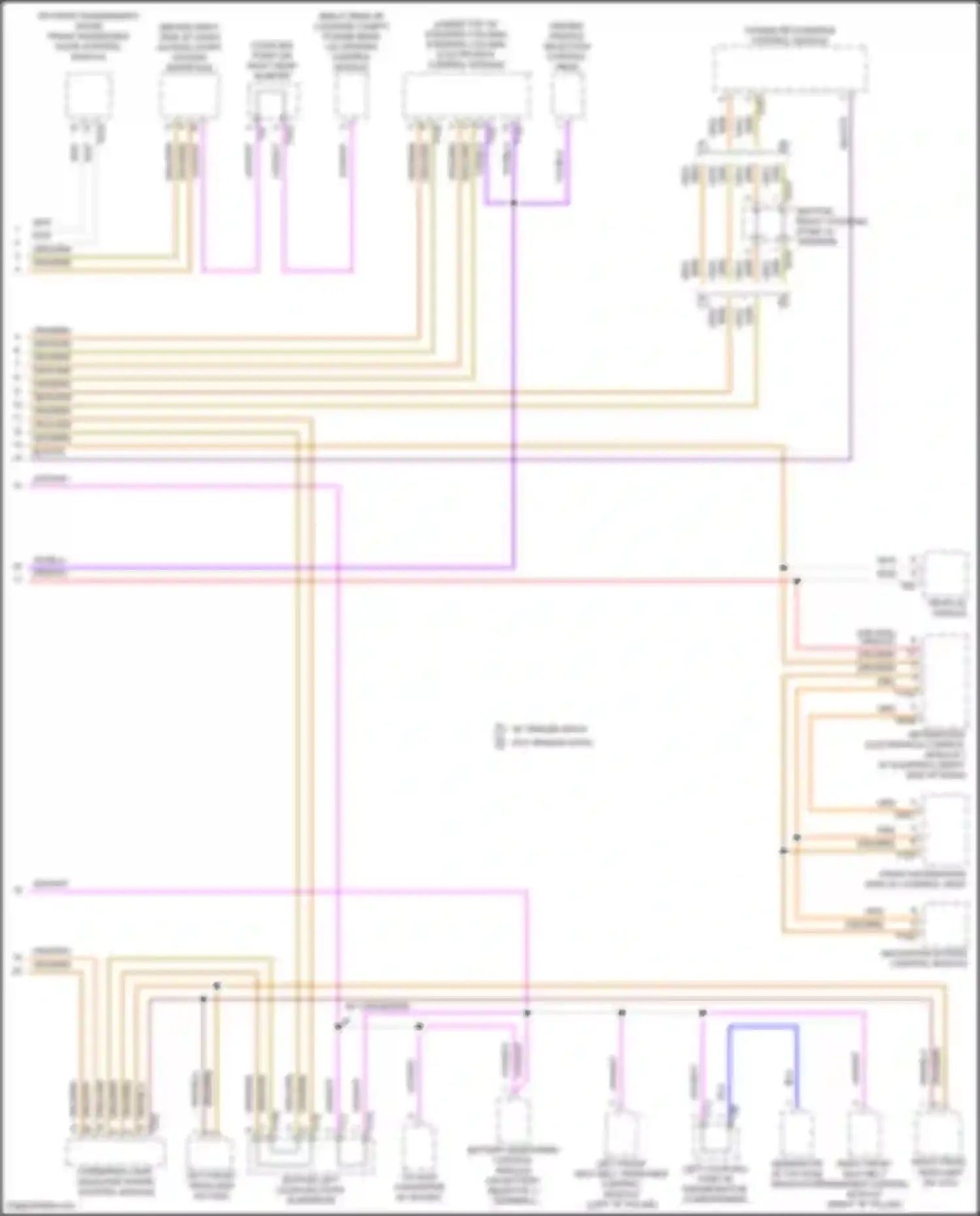 Wiring diagram left front headlamp for Volkswagen Tiguan II (2016-2020) (1 of 4)