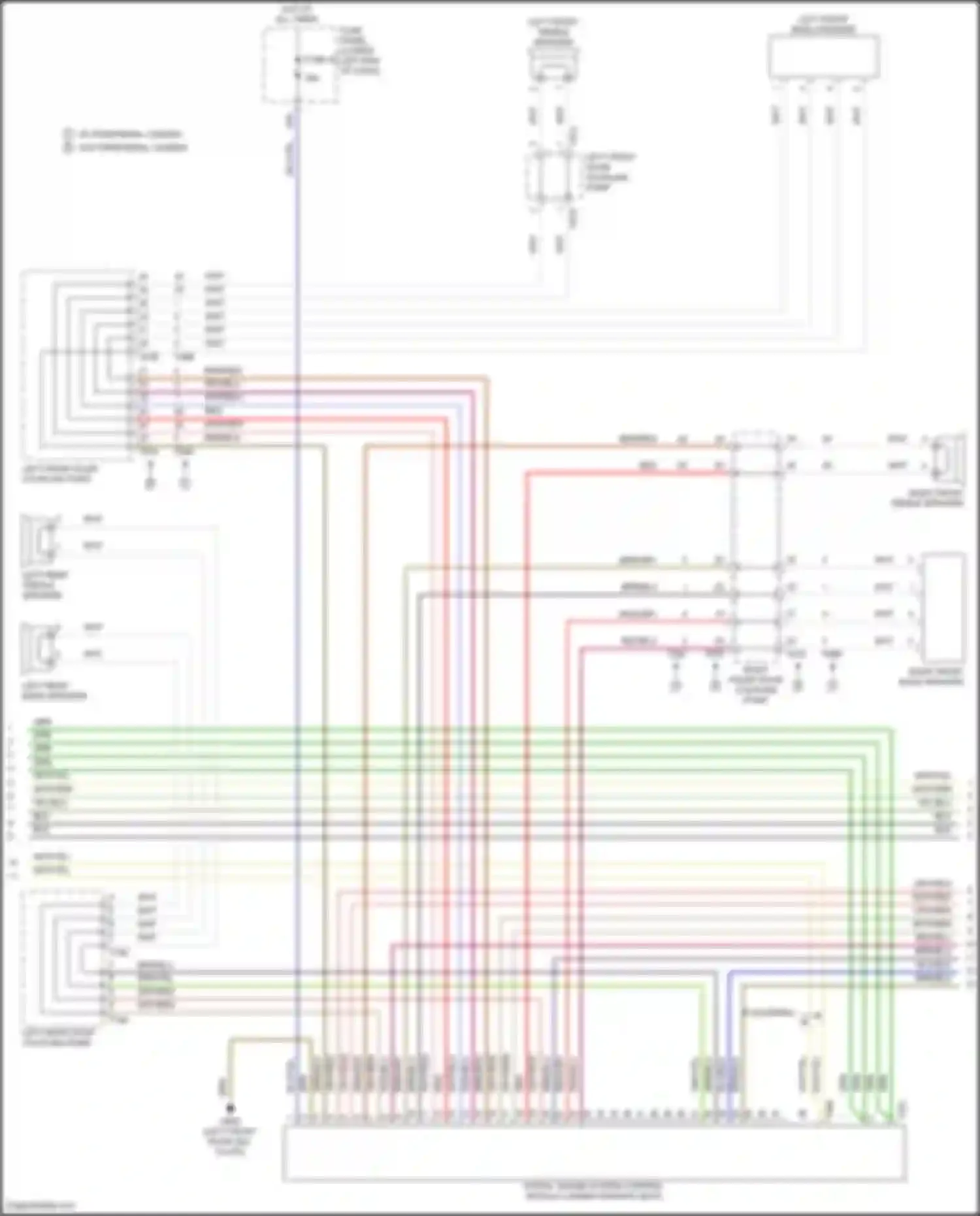 Wiring diagram left front treble speaker for Volkswagen Tiguan II (2016-2020) (2 of 6)
