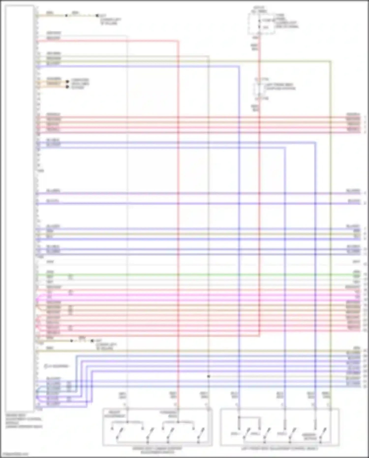 Wiring diagram memory button for Volkswagen Tiguan II (2016-2020) (1 of 3)