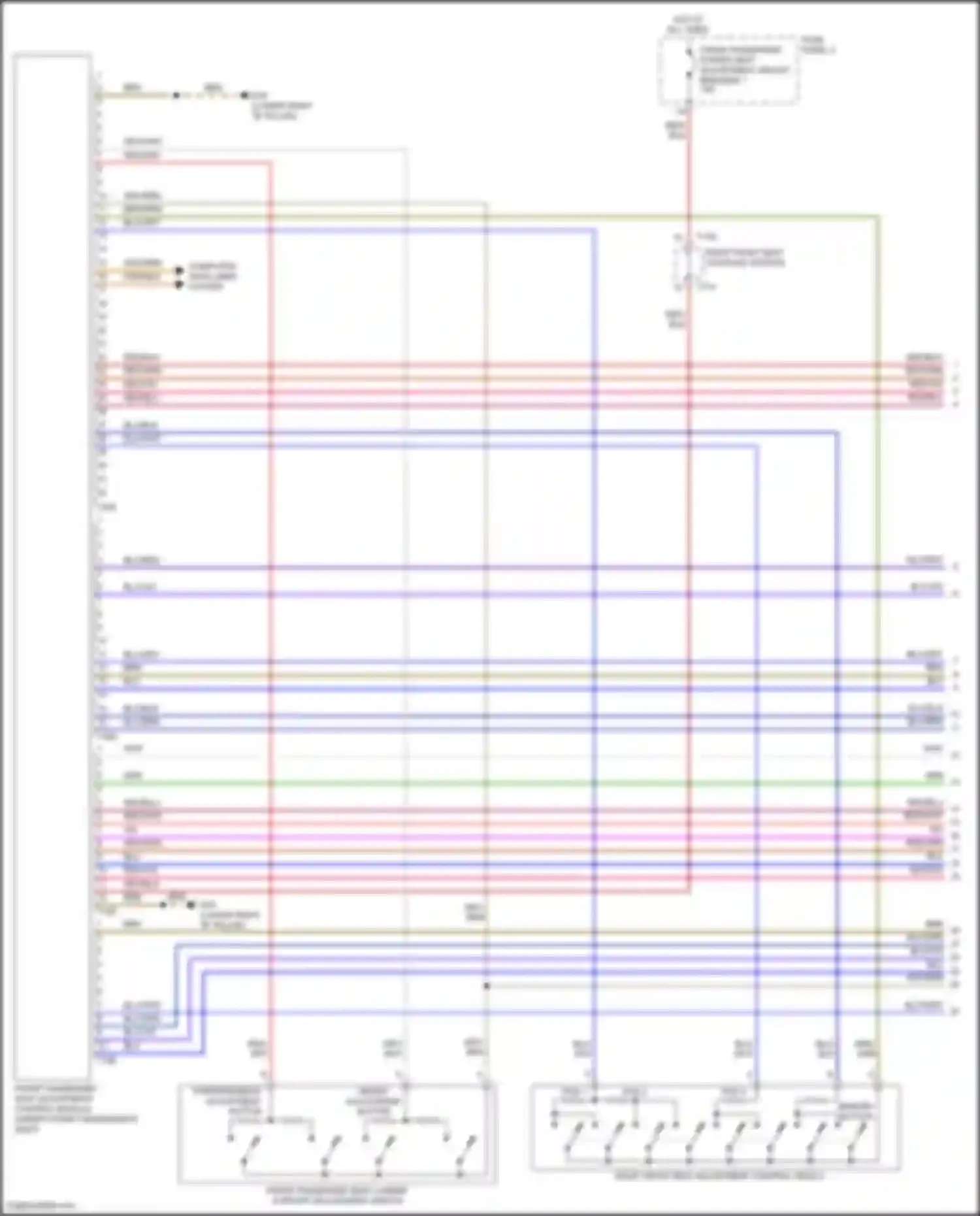 Wiring diagram memory button for Volkswagen Tiguan II (2016-2020) (3 of 3)