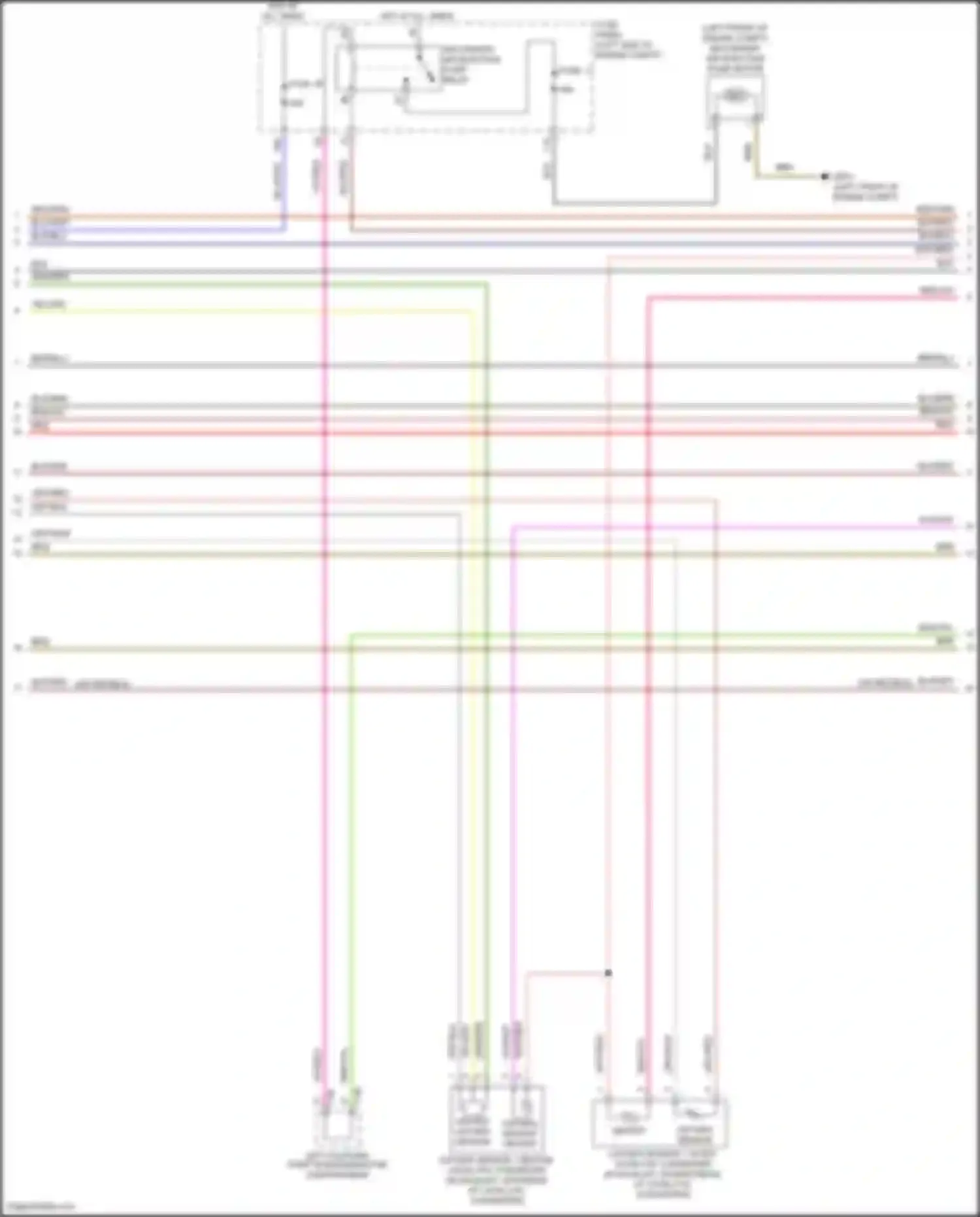 Wiring diagram oxygen sensor 1 after catalytic converter for Volkswagen Tiguan II (2016-2020) (2 of 2)