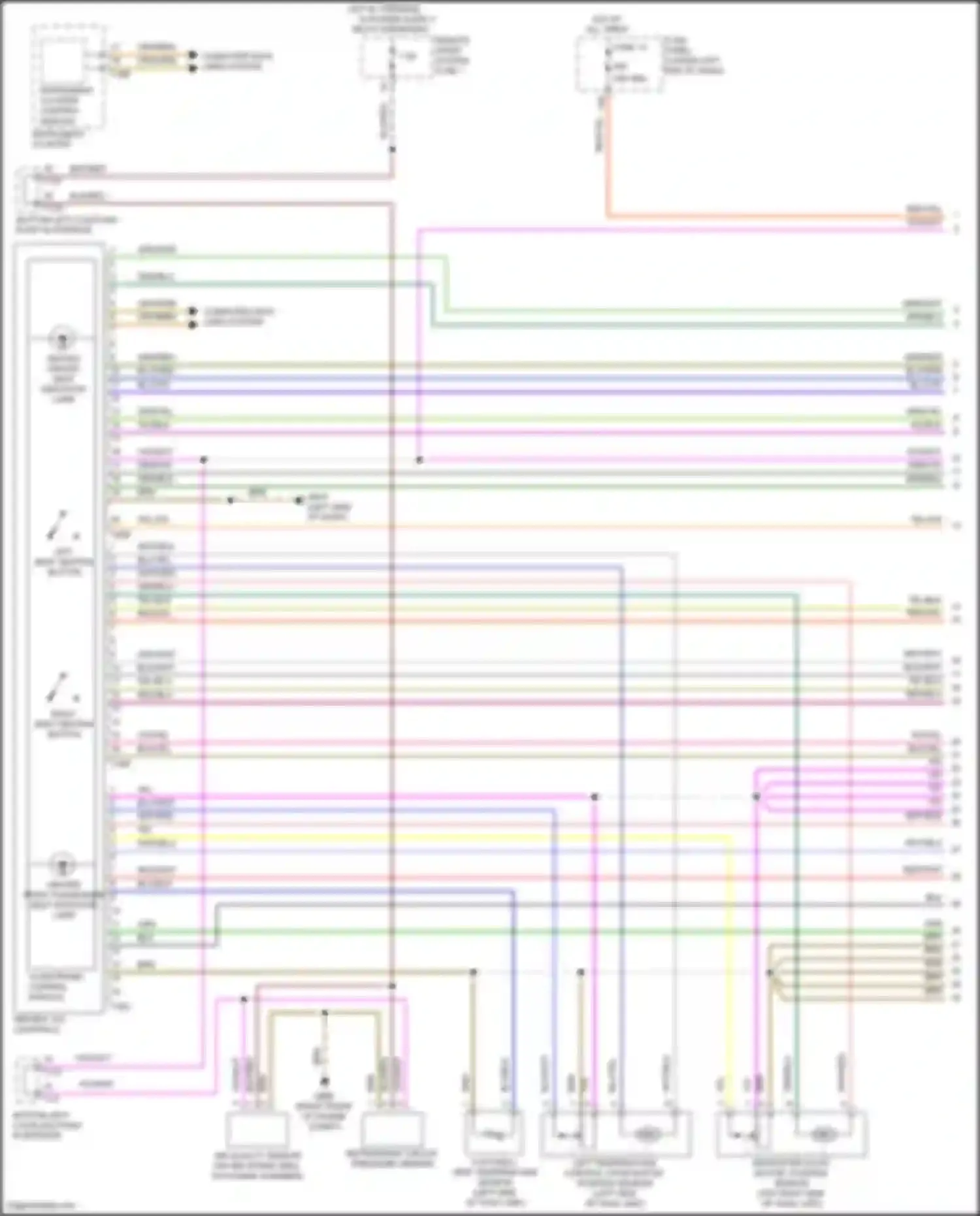 Wiring diagram remote start system fuse 1 for Volkswagen Tiguan II (2016-2020) (1 of 4)