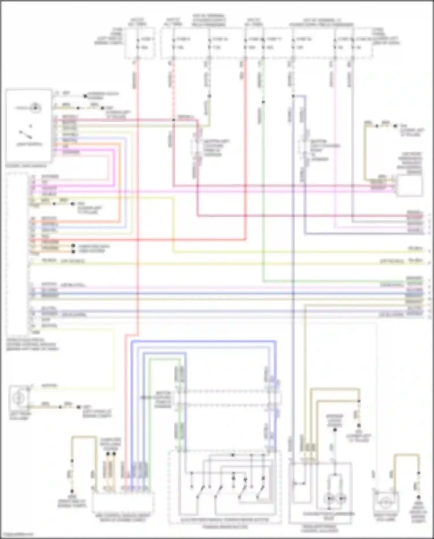 Wiring diagram right front fog lamp for Volkswagen Tiguan II (2016-2020) (2 of 2)