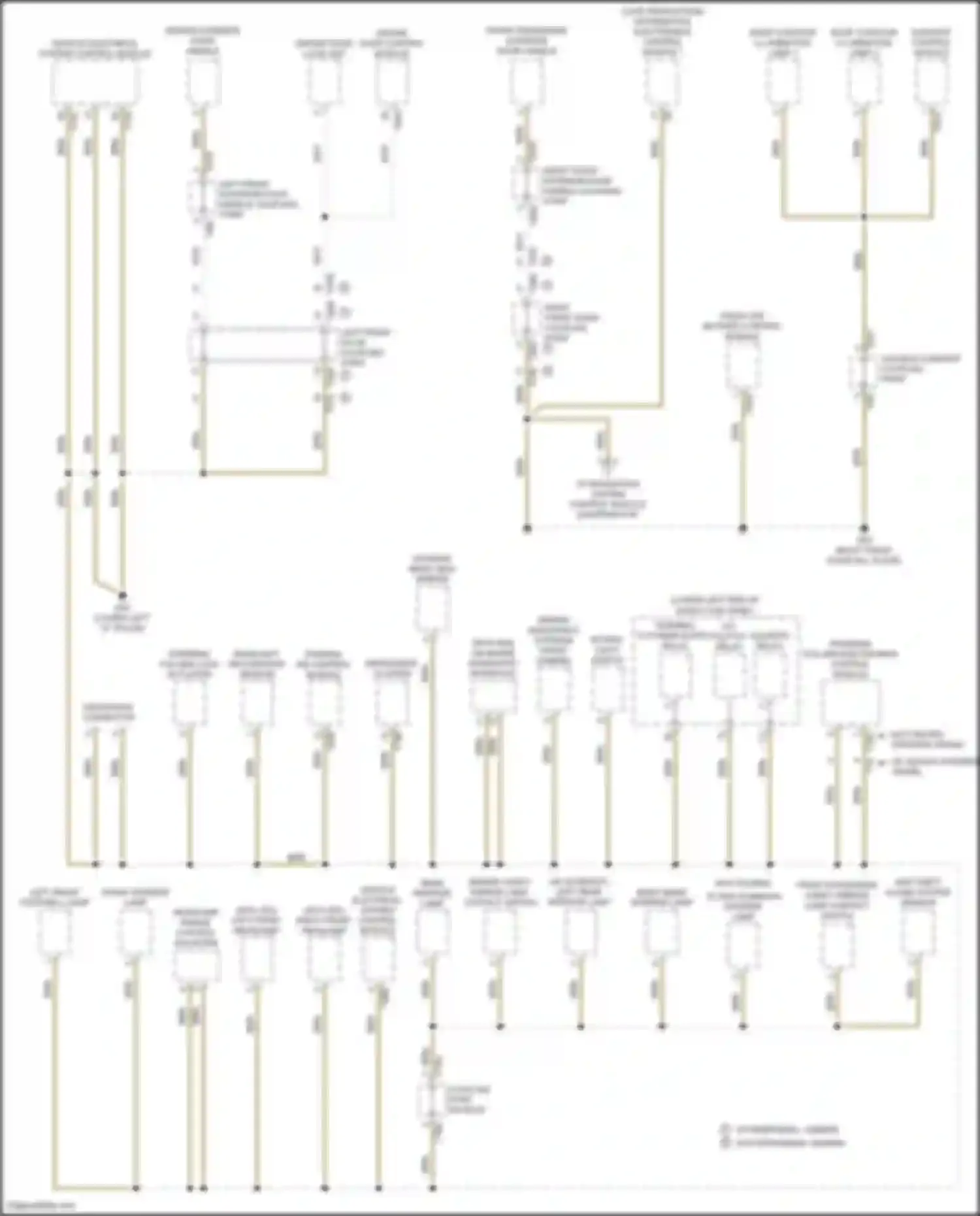 Wiring diagram right front headlamp for Volkswagen Tiguan II (2016-2020) (2 of 4)