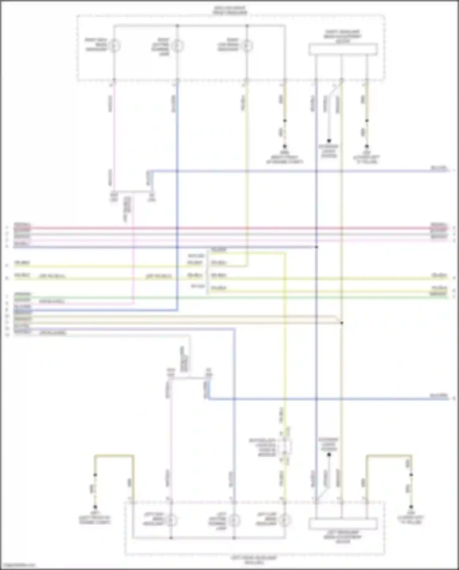 Wiring diagram right low beam headlamp for Volkswagen Tiguan II (2016-2020) (1 of 2)