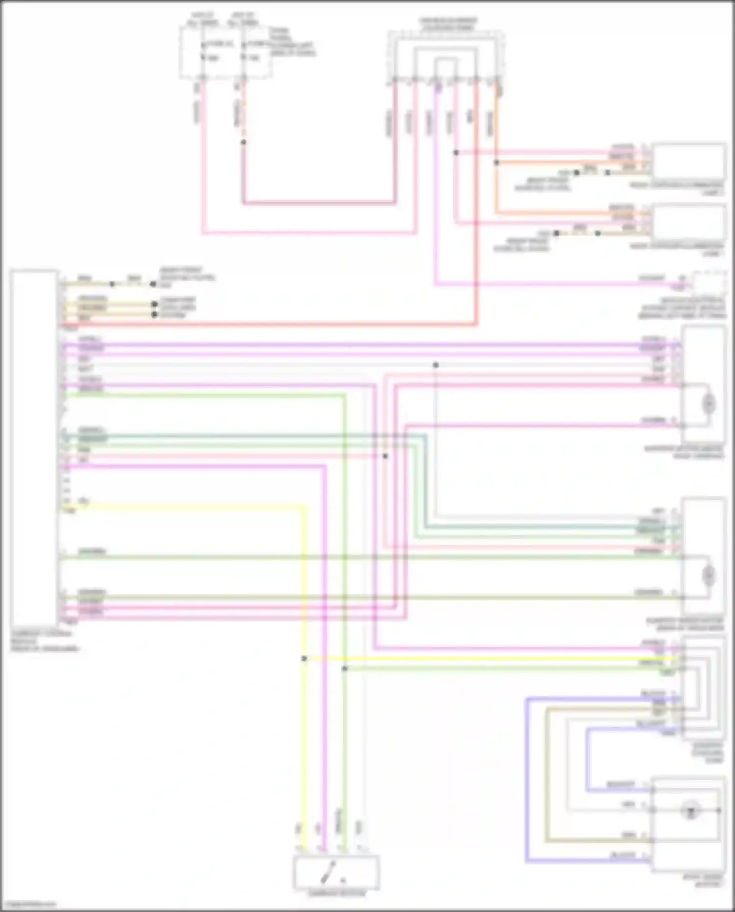 Wiring diagram sunroof control module for Volkswagen Tiguan II (2016-2020) (4 of 4)