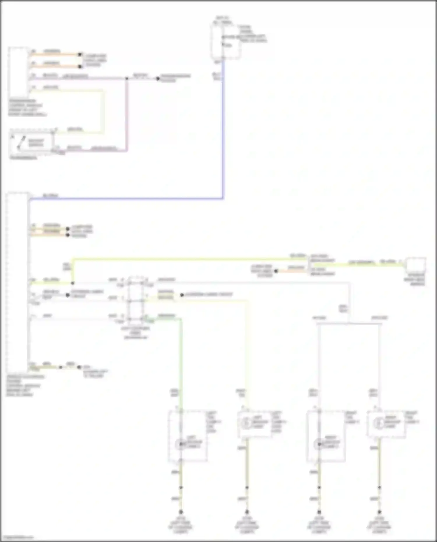 Wiring diagram transmission control module for Volkswagen Tiguan II (2016-2020) (2 of 6)