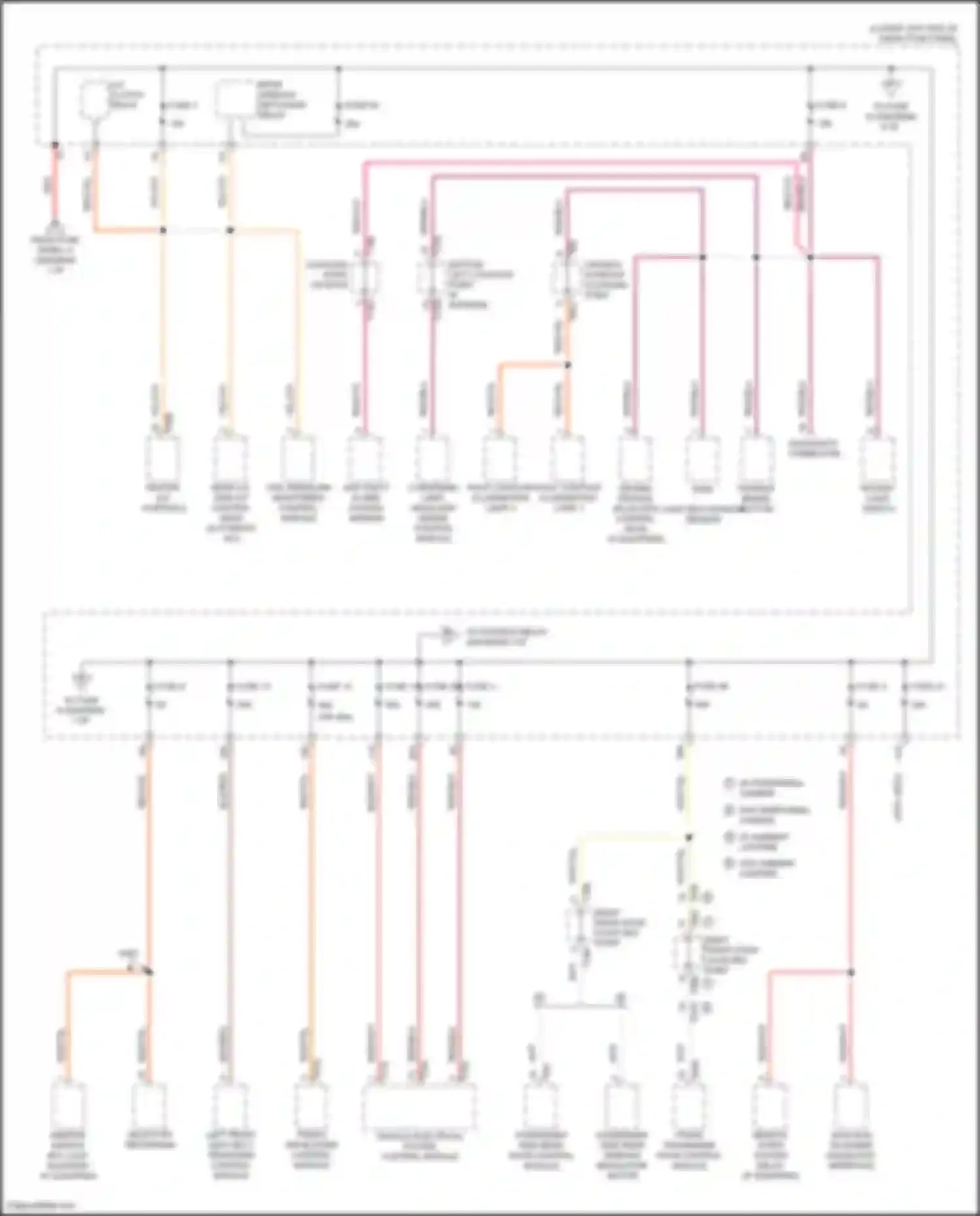 Wiring diagram vehicle electrical system control module for Volkswagen Tiguan II (2016-2020) (26 of 36)