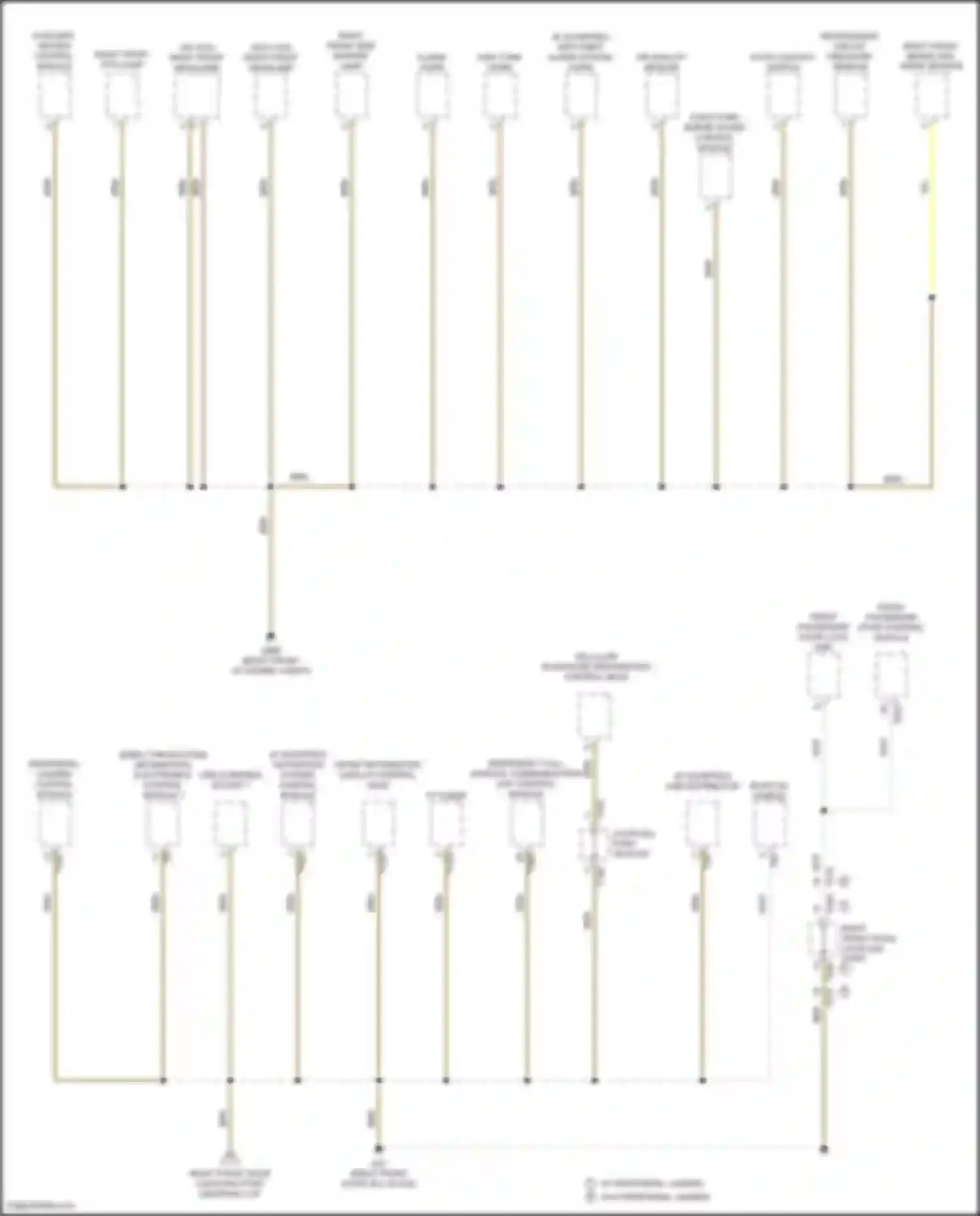 Wiring diagram w/ peripheral camera w/o peripheral camera for Volkswagen Tiguan II (2016-2020) (4 of 13)
