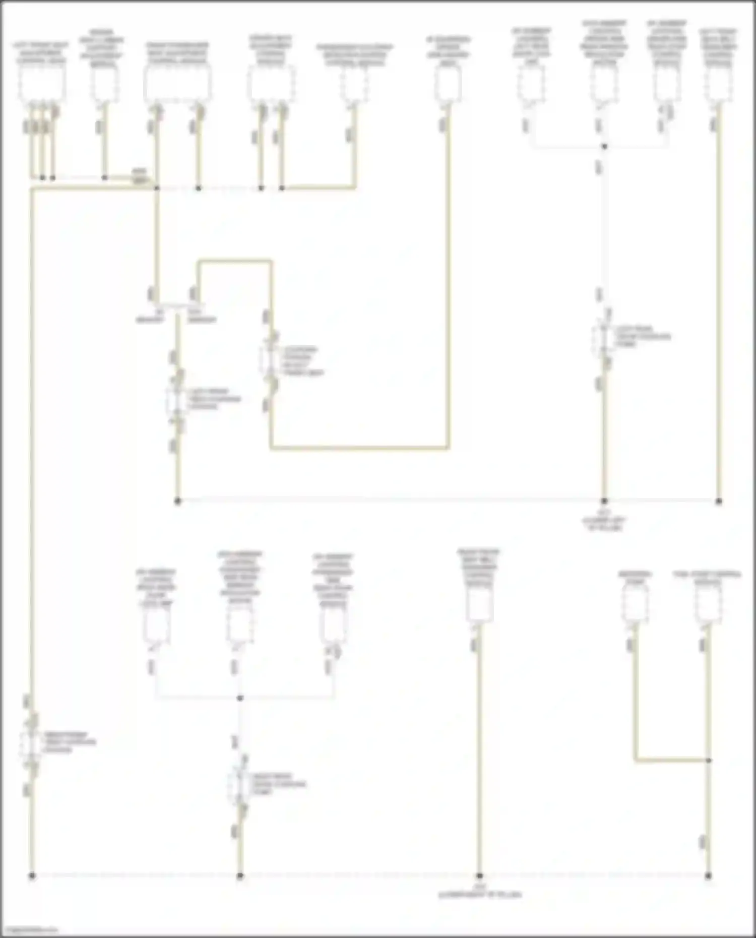 Wiring diagram w/o memory for Volkswagen Tiguan II (2016-2020) (1 of 2)