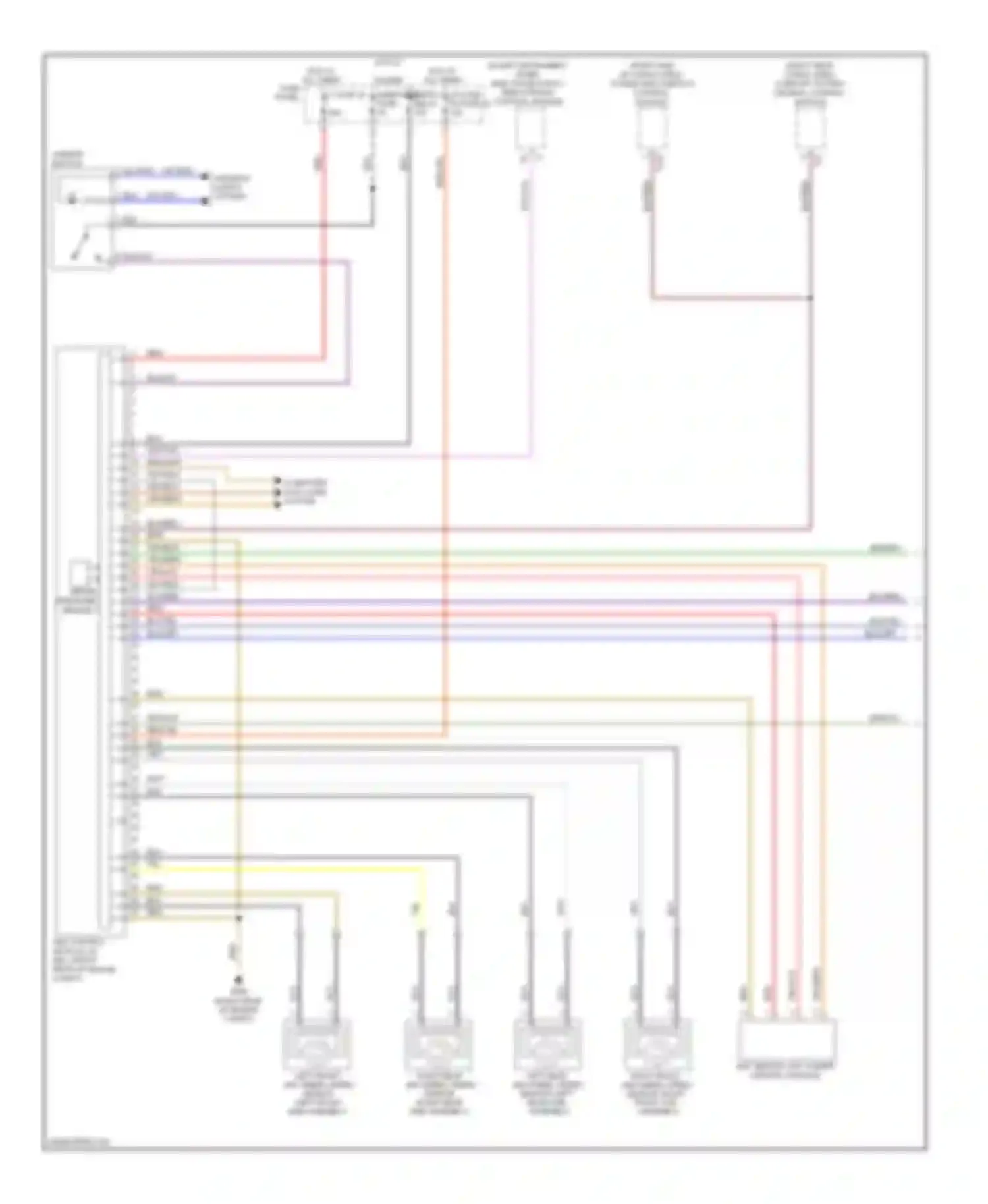 Touareg Volkswagen I facelift (2006-2010): Anti-lock brakes circuit (1 of 2)