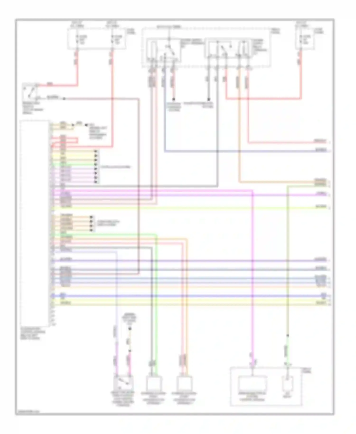 Touareg Volkswagen I facelift (2006-2010): Access/start circuit (1 of 2)