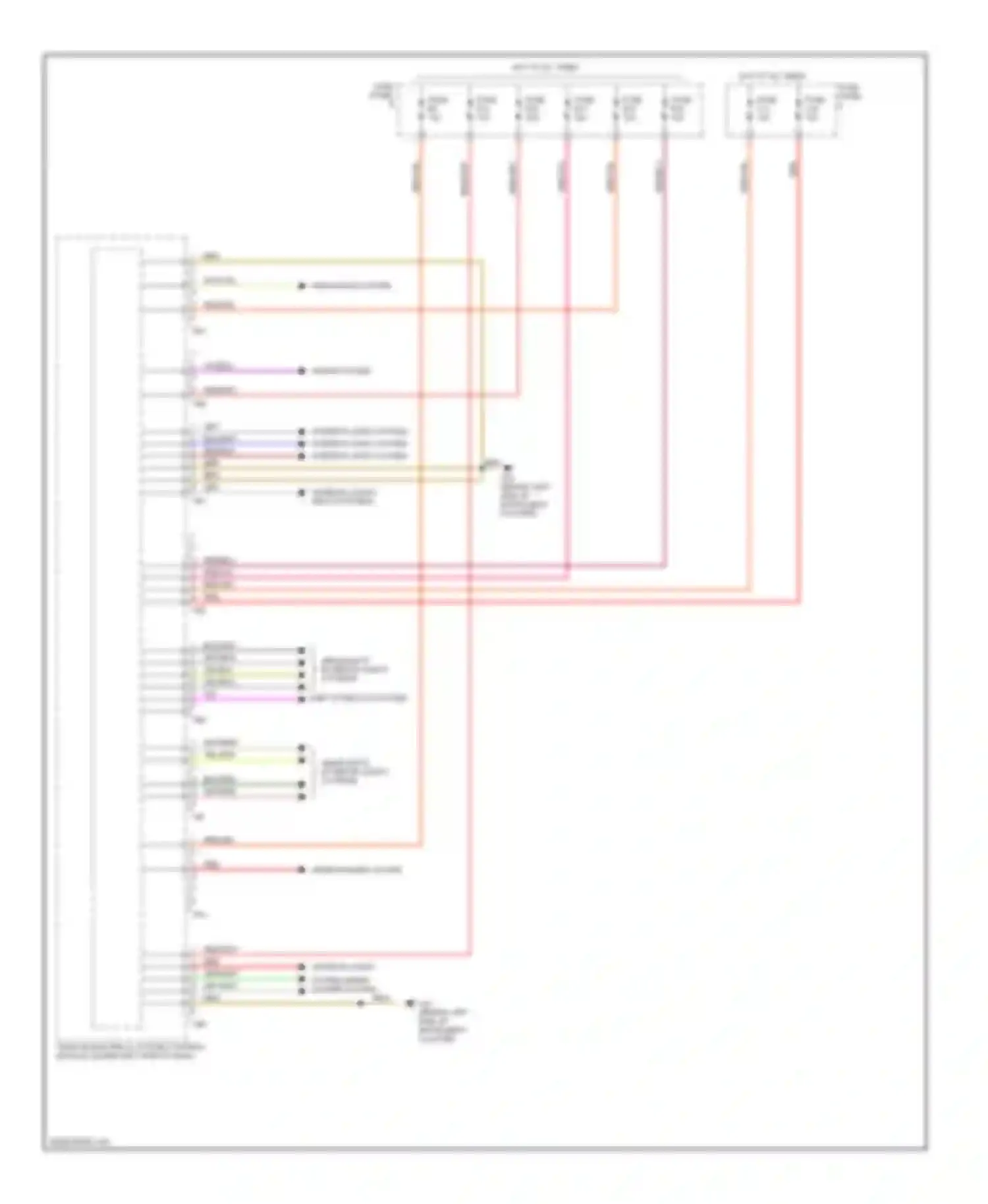 Touareg Volkswagen I facelift (2006-2010): Vehicle electrical system control module circuit (1 of 2)