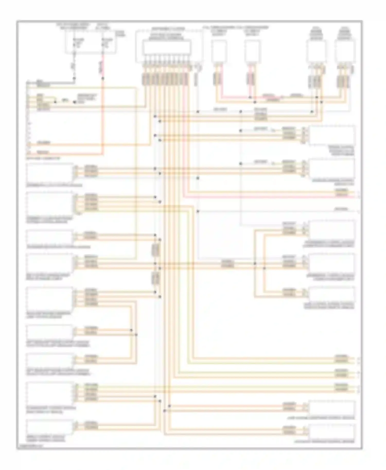Touareg Volkswagen I facelift (2006-2010): Computer data lines circuit (1 of 2)