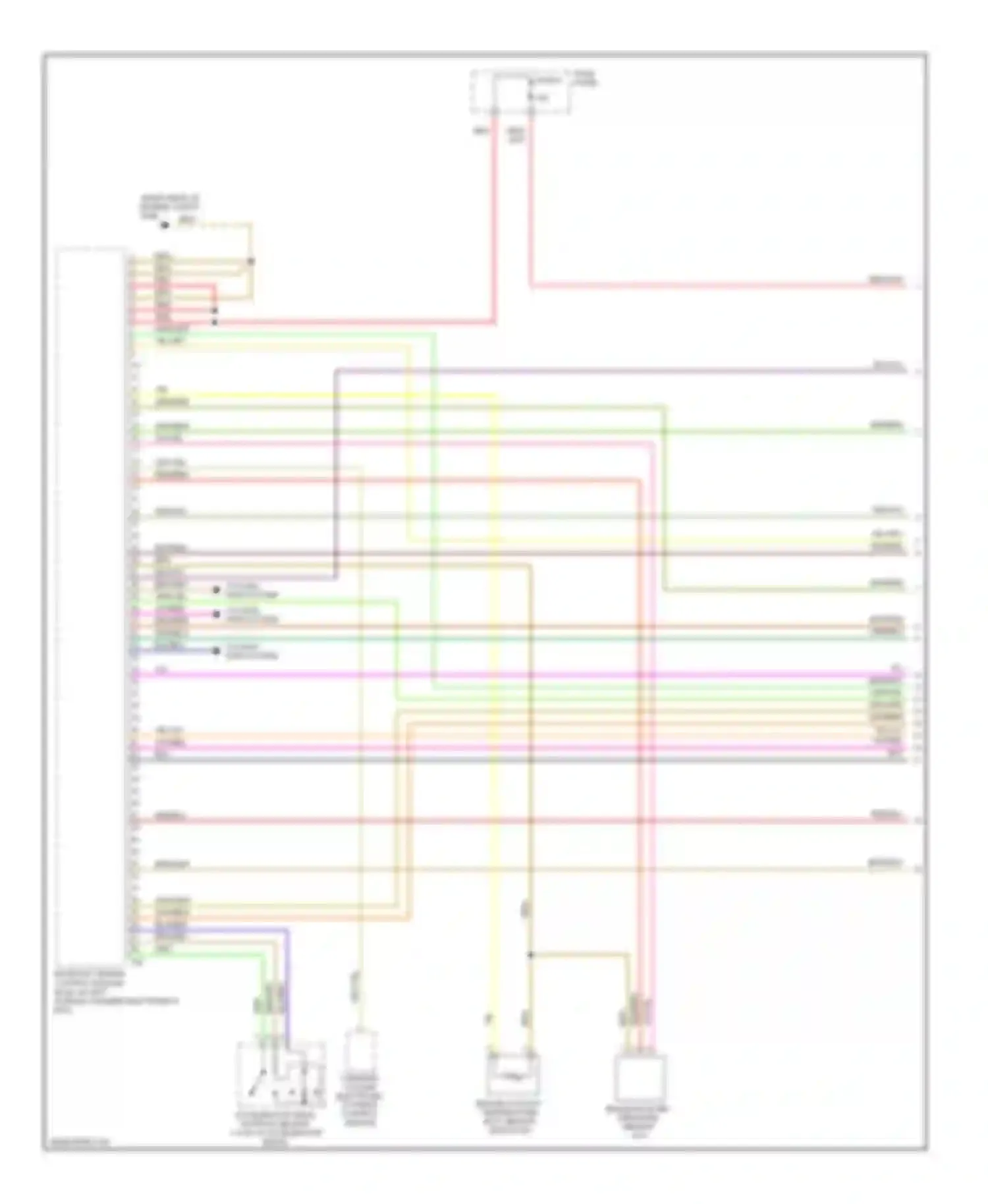 Touareg Volkswagen I facelift (2006-2010): Wiring diagram engine performance 3.6l (1 of 8)