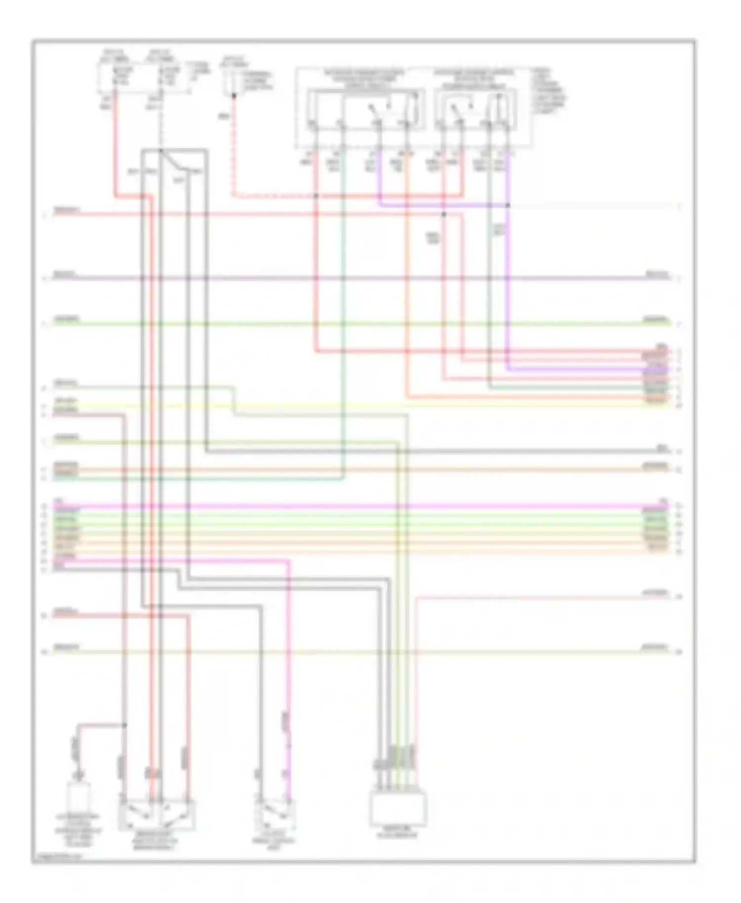 Touareg Volkswagen I facelift (2006-2010): Wiring diagram engine performance 3.6l (2 of 8)