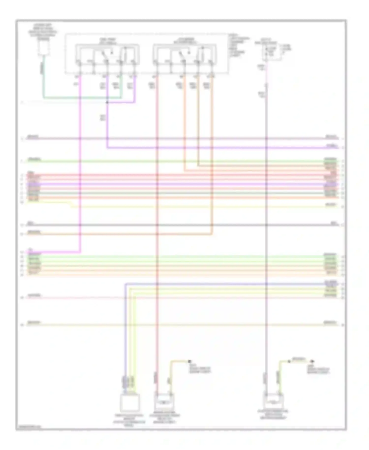Touareg Volkswagen I facelift (2006-2010): Wiring diagram engine performance 3.6l (3 of 8)