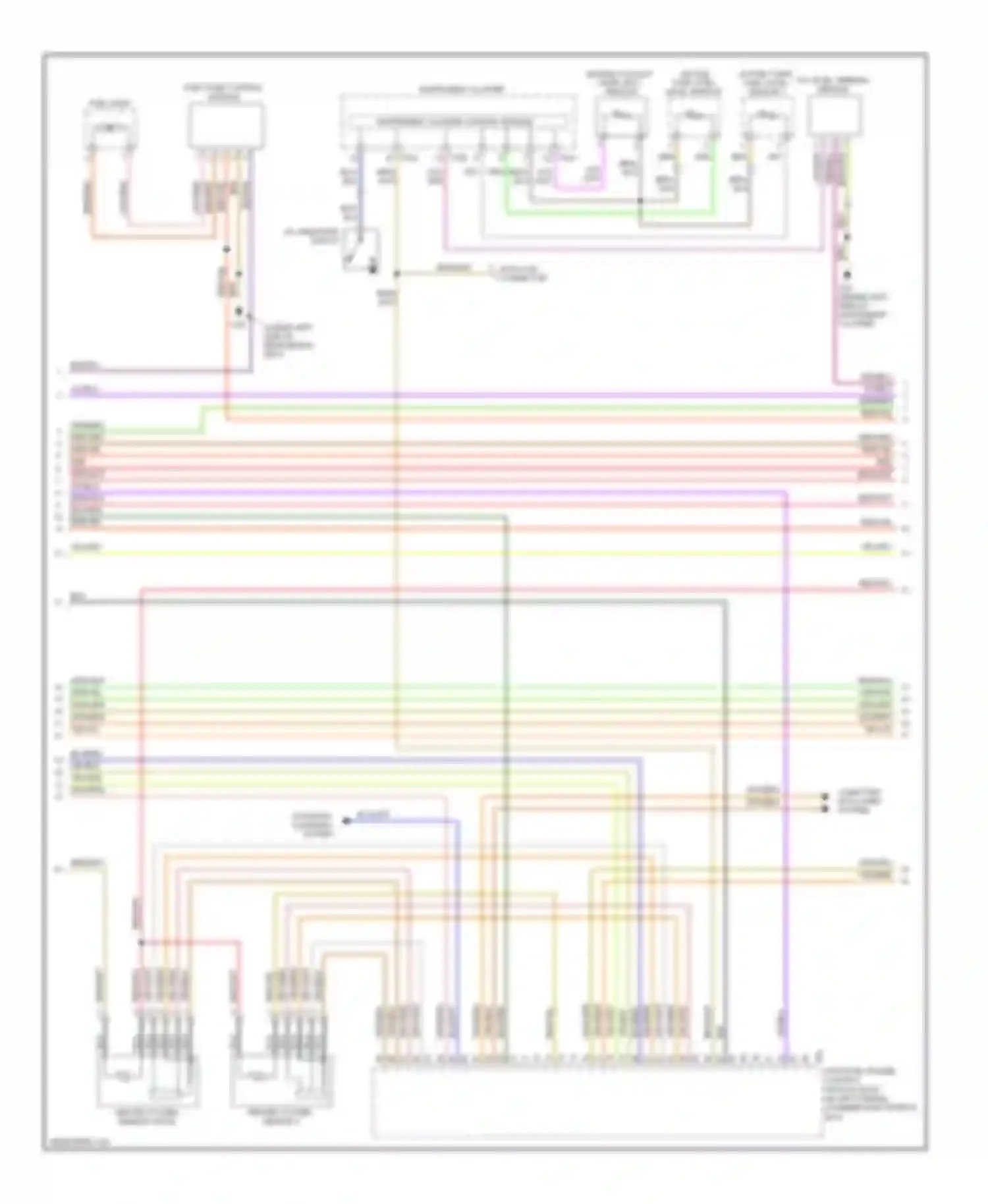 Touareg Volkswagen I facelift (2006-2010): Wiring diagram engine performance 3.6l (4 of 8)