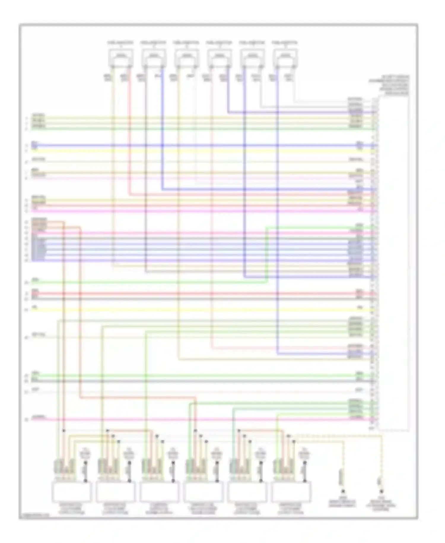 Touareg Volkswagen I facelift (2006-2010): Wiring diagram engine performance 3.6l (8 of 8)