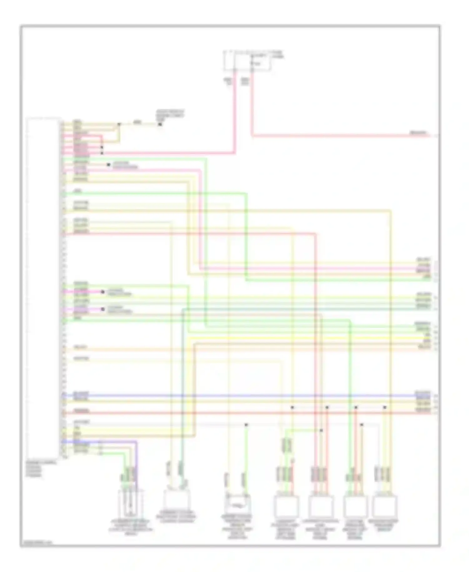 Touareg Volkswagen I facelift (2006-2010): Wiring diagram engine performance 4.2l (1 of 8)