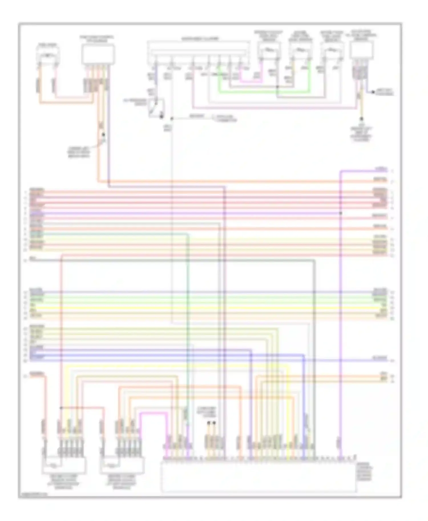 Touareg Volkswagen I facelift (2006-2010): Wiring diagram engine performance 4.2l (4 of 8)