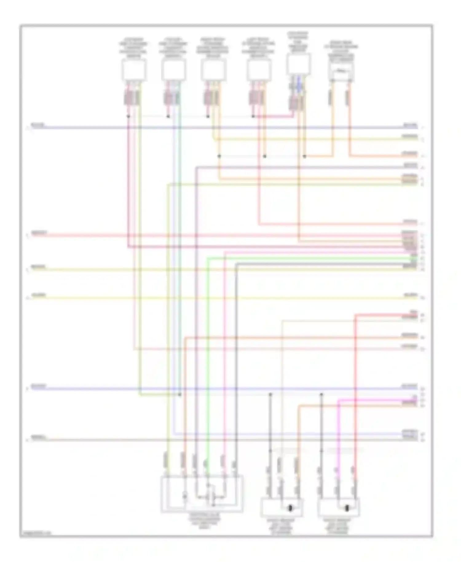 Touareg Volkswagen I facelift (2006-2010): Wiring diagram engine performance 4.2l (6 of 8)