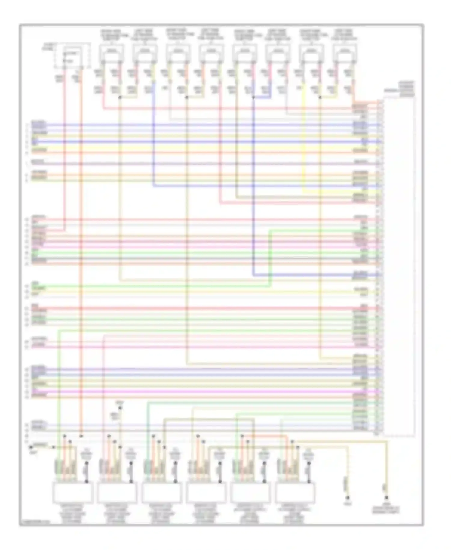 Touareg Volkswagen I facelift (2006-2010): Wiring diagram engine performance 4.2l (8 of 8)