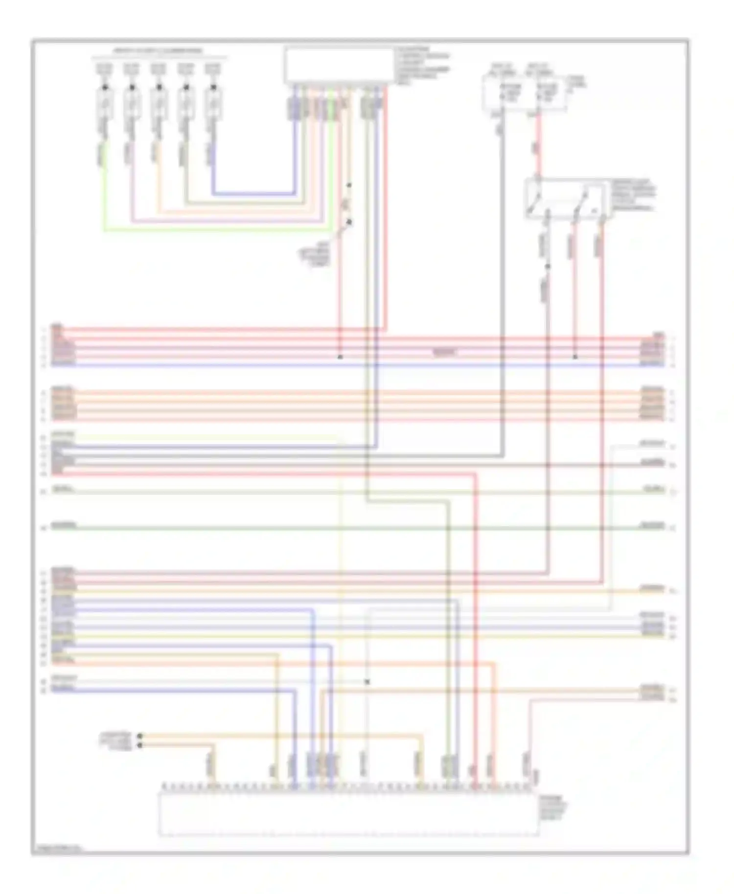 Touareg Volkswagen I facelift (2006-2010): Wiring diagram engine performance 5.0l turbo diesel (6 of 11)