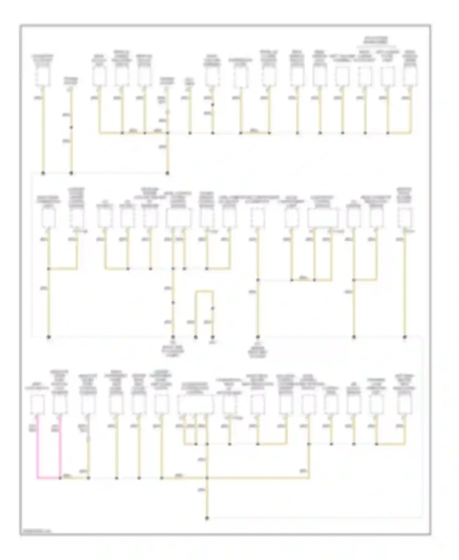 Touareg Volkswagen I facelift (2006-2010): Ground distribution circuit (1 of 6)
