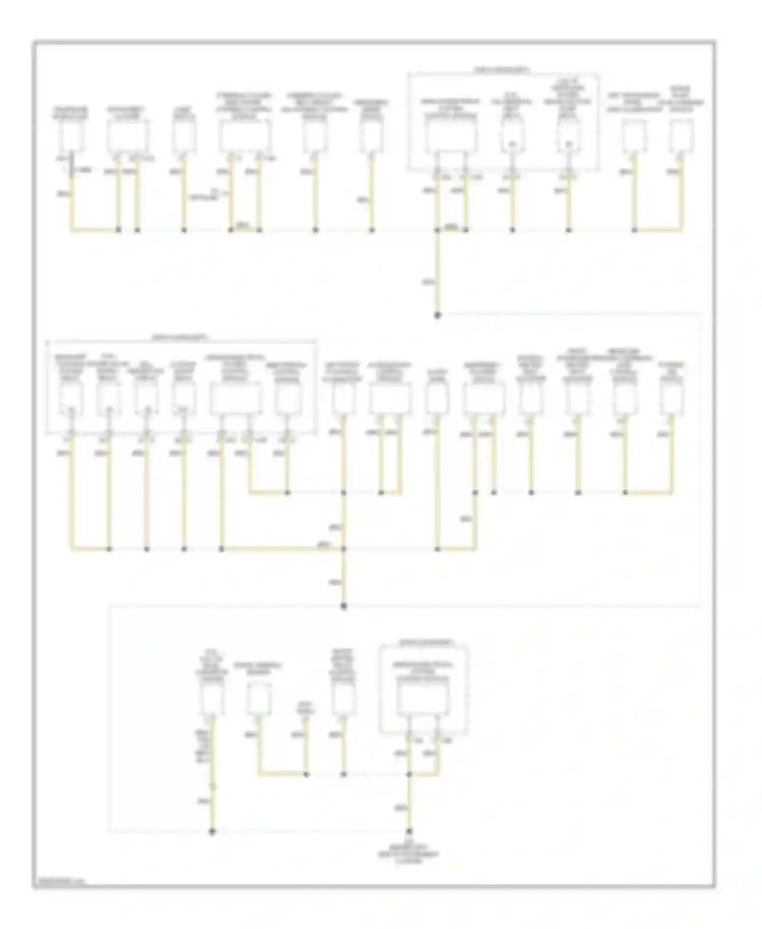 Touareg Volkswagen I facelift (2006-2010): Ground distribution circuit (2 of 6)
