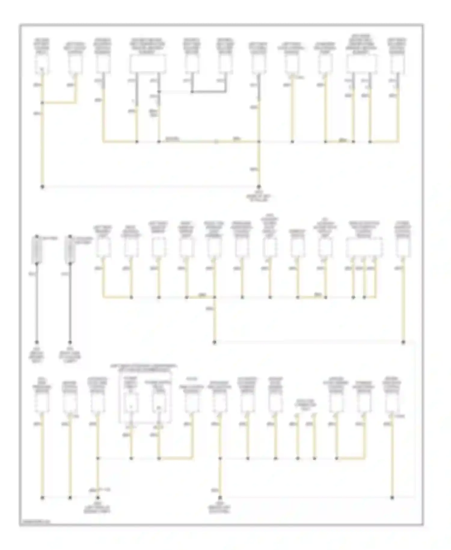 Touareg Volkswagen I facelift (2006-2010): Ground distribution circuit (3 of 6)