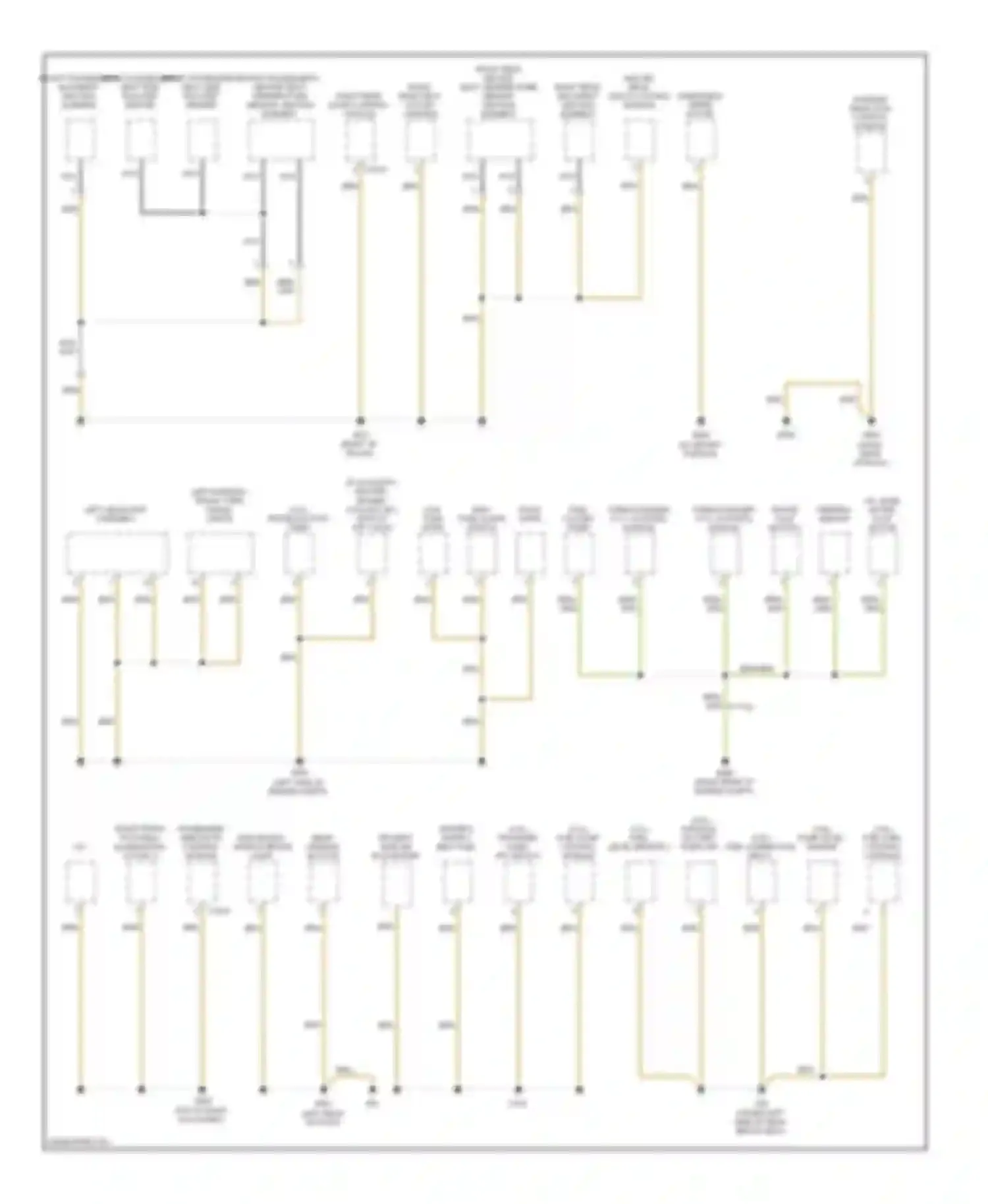 Touareg Volkswagen I facelift (2006-2010): Ground distribution circuit (5 of 6)