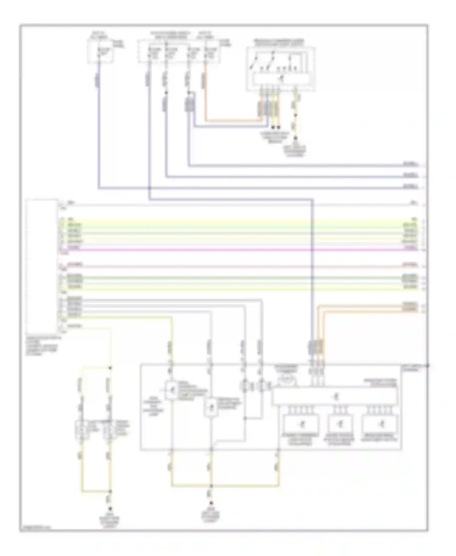 Touareg Volkswagen I facelift (2006-2010): Adaptive front lighting circuit (1 of 2)